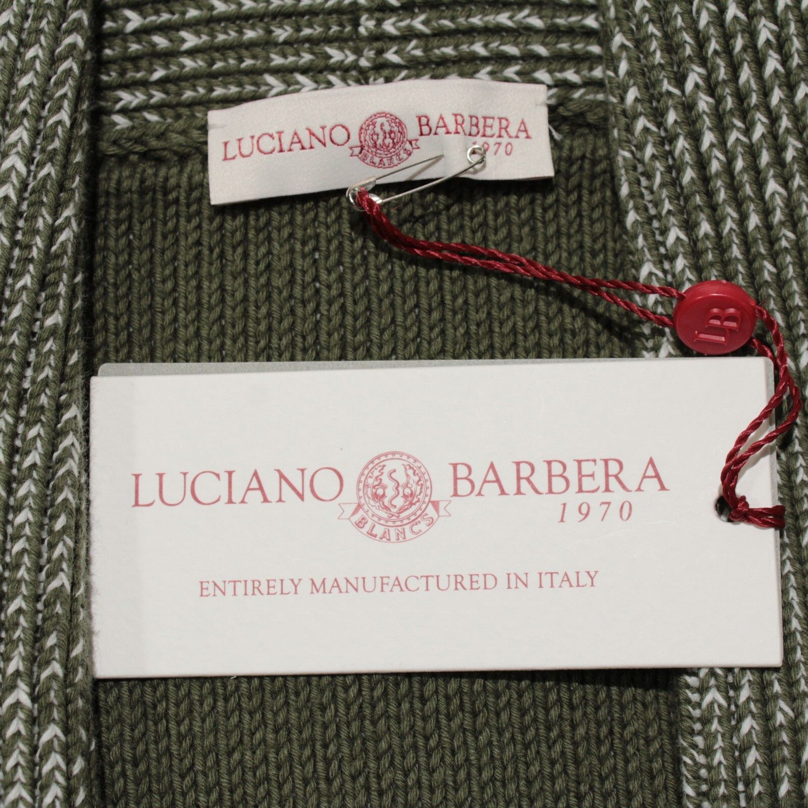 Luciano Barbera Luciano Barbera Sweater Size US M in Green Size US M / EU 48-50 / 2 - 2 Thumbnail