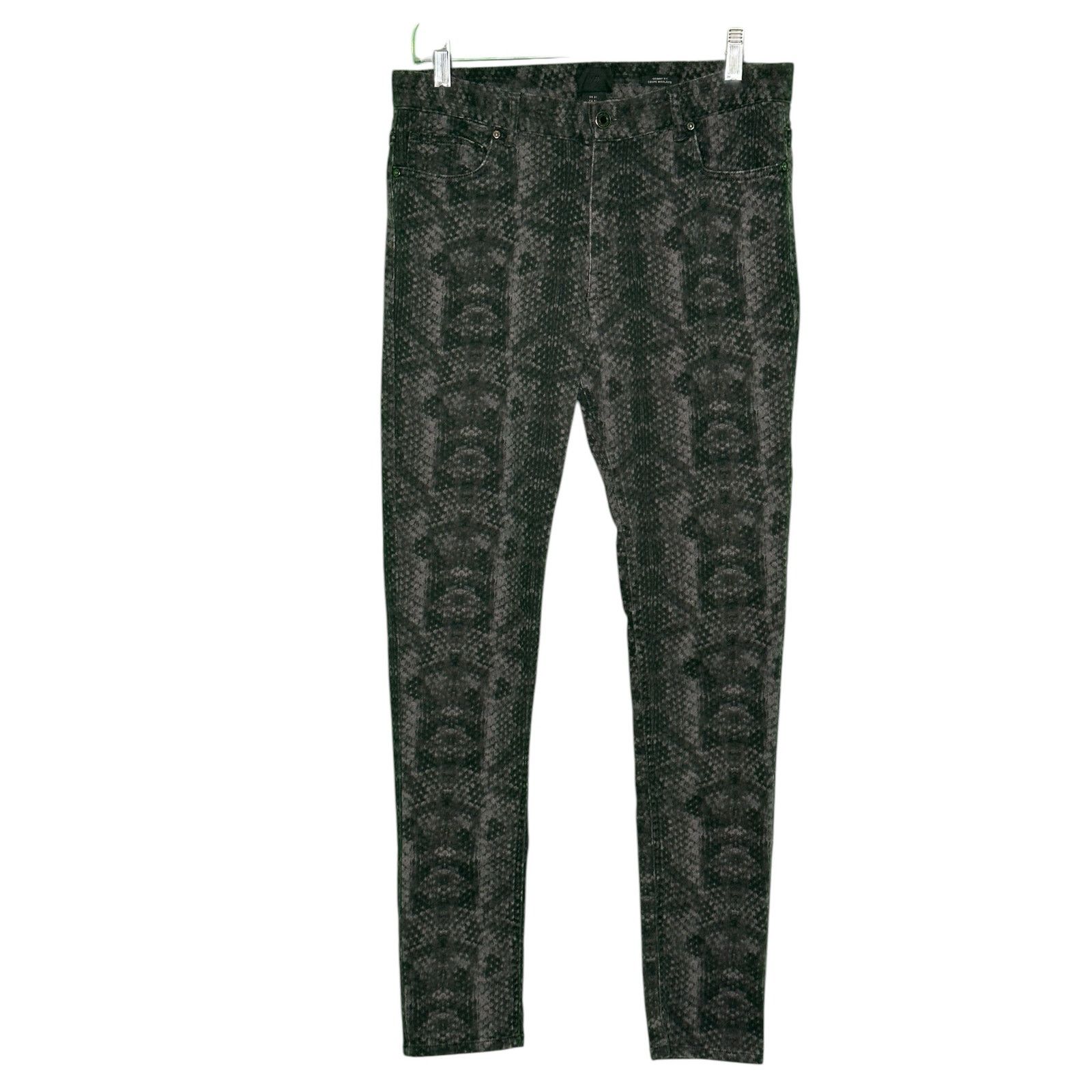 H&M H&M gray snake print skinny fit jeans size 31 Size 32" / US 10 / IT 46 - 12 Thumbnail