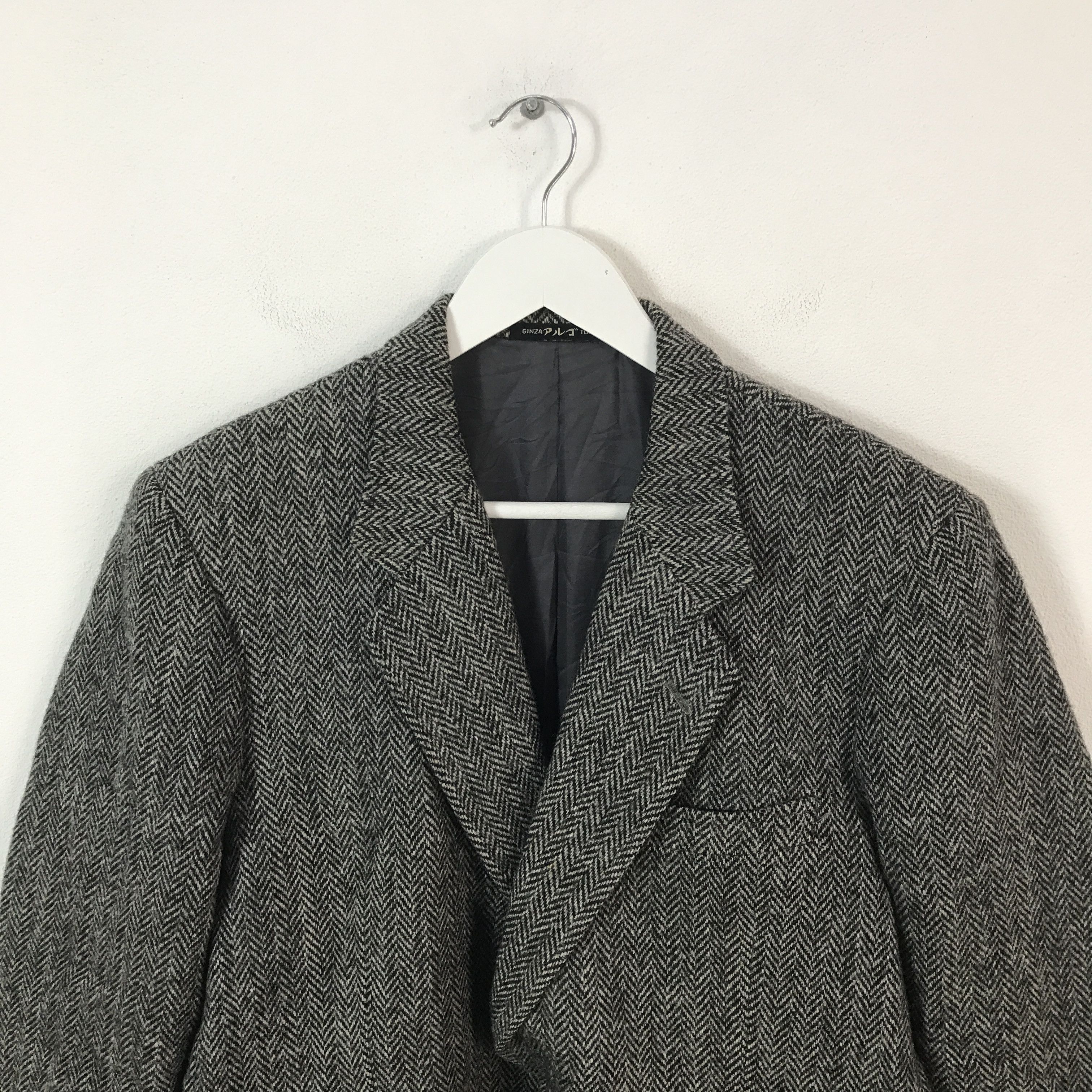 Harris Tweed harris tweed Ginza Tokyo Wool Blazer jacket Size US L / EU 52-54 / 3 - 2 Thumbnail