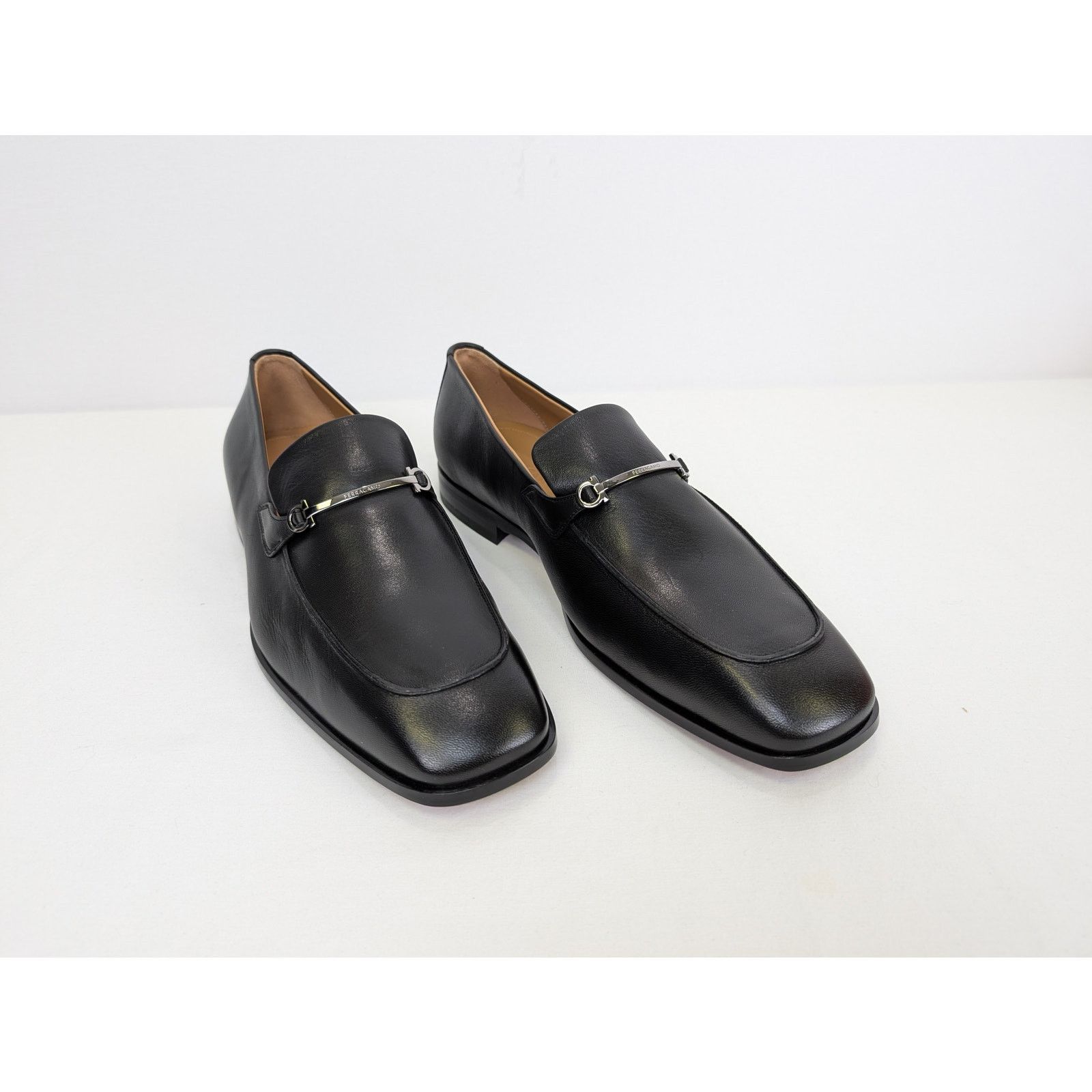 Salvatore Ferragamo o1rshd1 Fedro Leather Loafer shoe Boots in Black 10.5 Size US 10.5 / EU 43-44 - 7 Thumbnail