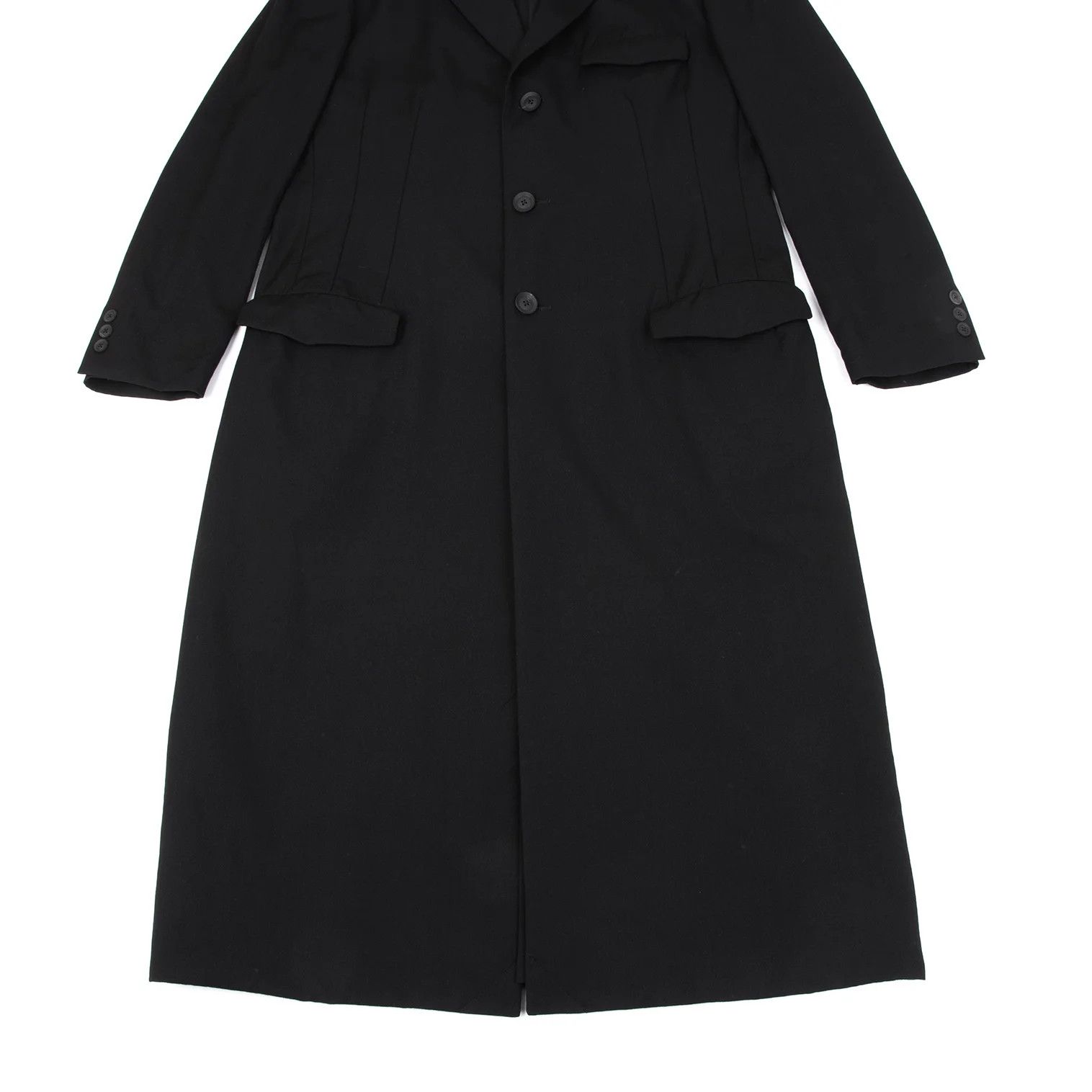 Yohji Yamamoto Yohji Yamamoto Wool Gabardine Doctor Jacket Size US M / EU 48-50 / 2 - 9 Thumbnail