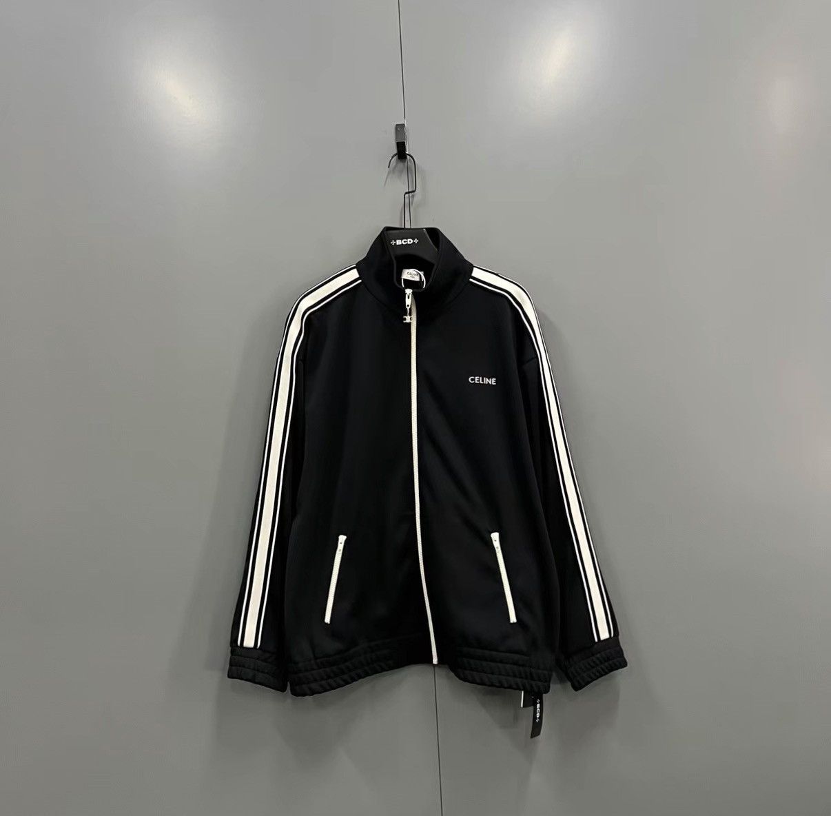 Celine Celine Black Embroidered Logo Jacket J41 Size XL / US 12-14 / IT 48-50 - 1 Thumbnail