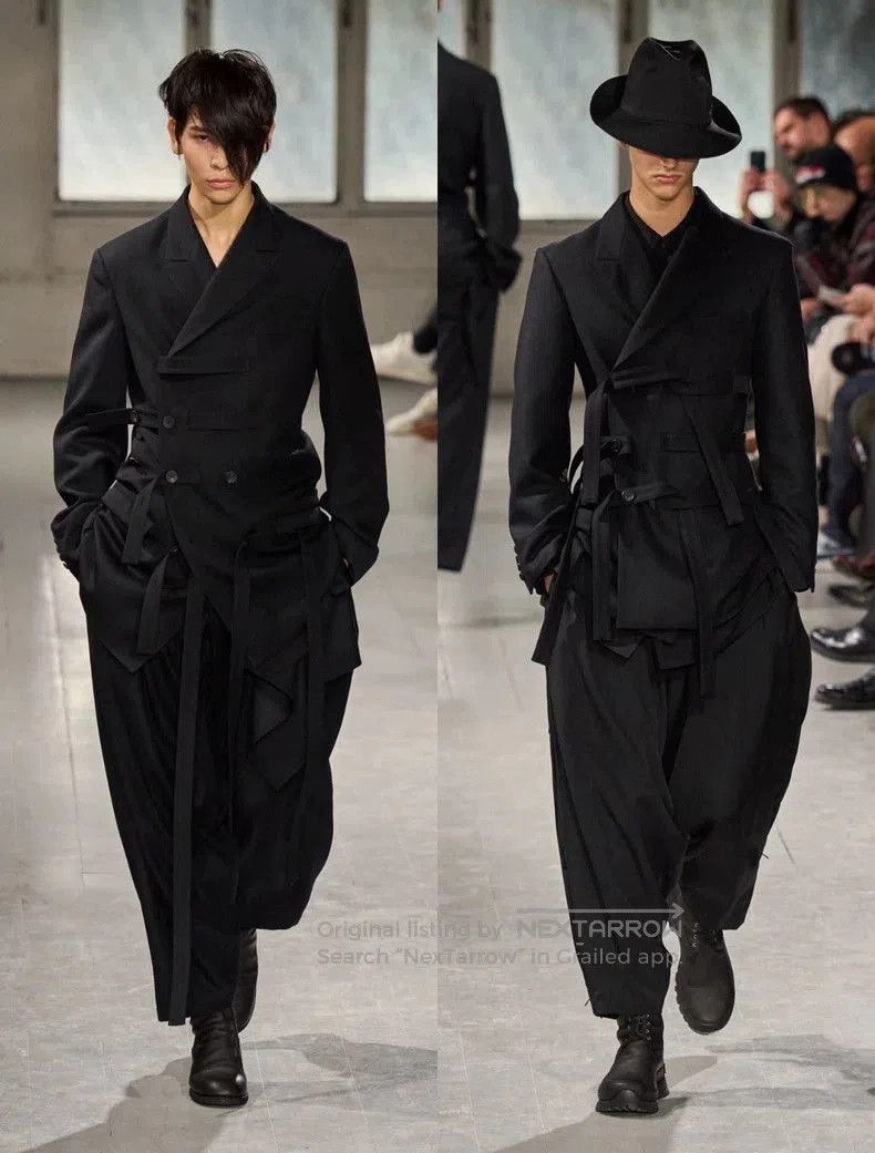 Yohji Yamamoto Yohji Yamamoto Wool Drop-Crotch Pants. Size US 32 / EU 48 - 1 Thumbnail
