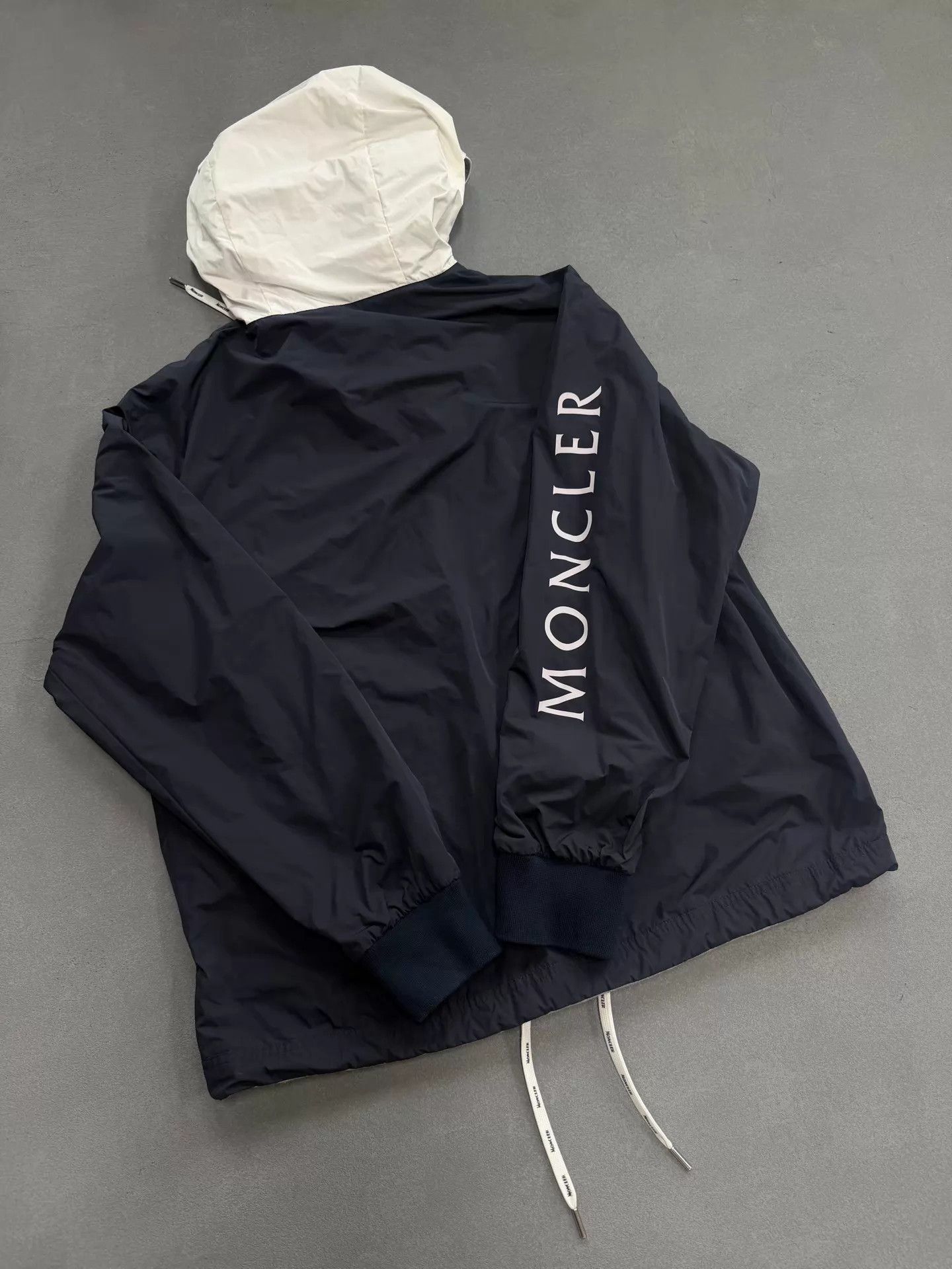 Moncler Moncler colorblock zip hooded jacket navy & deep blue size 5 Size US XXL / EU 58 / 5 - 2 Thumbnail