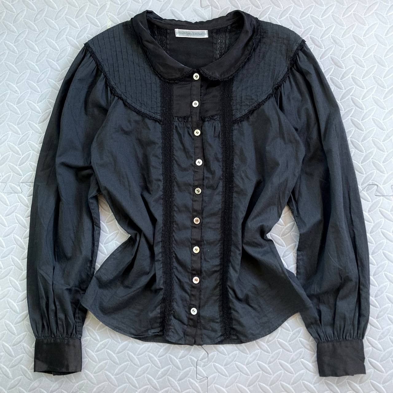 Tsumori Chisato Lacey Peter Pan Collar Button Shirt Size S / US 4 / IT 40 - 1 Thumbnail
