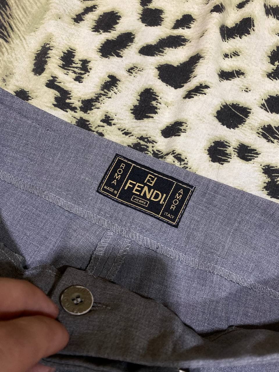 Fendi Luxury Fendi Classic Fit Casual Pants Size 29 Size US 29 - 2 Thumbnail