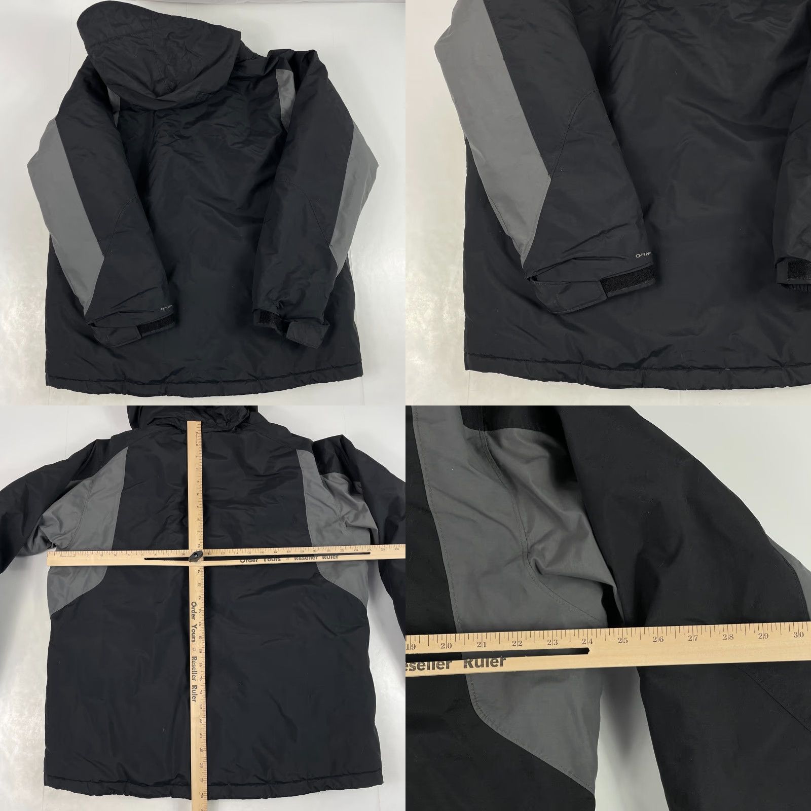 Vintage Columbia Jacket Mens Large Black Omni-Shield Waterproof Hooded Rain Coat Size US L / EU 52-54 / 3 - 8 Thumbnail