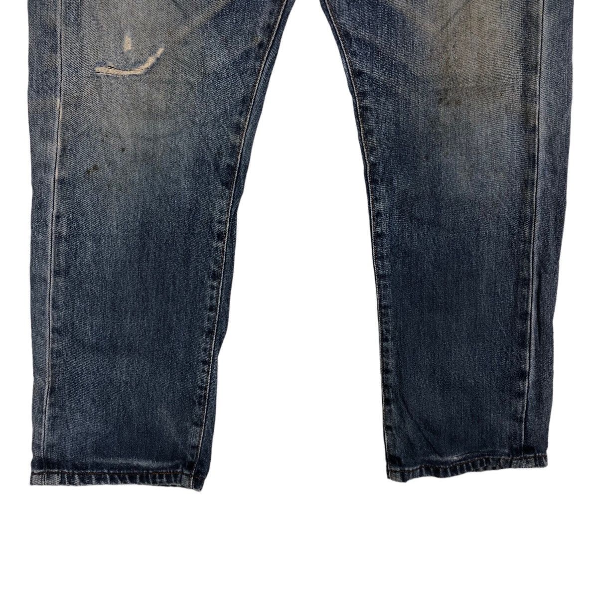 Levi's 🔥VINTAGE LEVI’S STRAIGHT CUT DISTRESSED DENIM JEANS Size US 30 / EU 46 - 4 Thumbnail