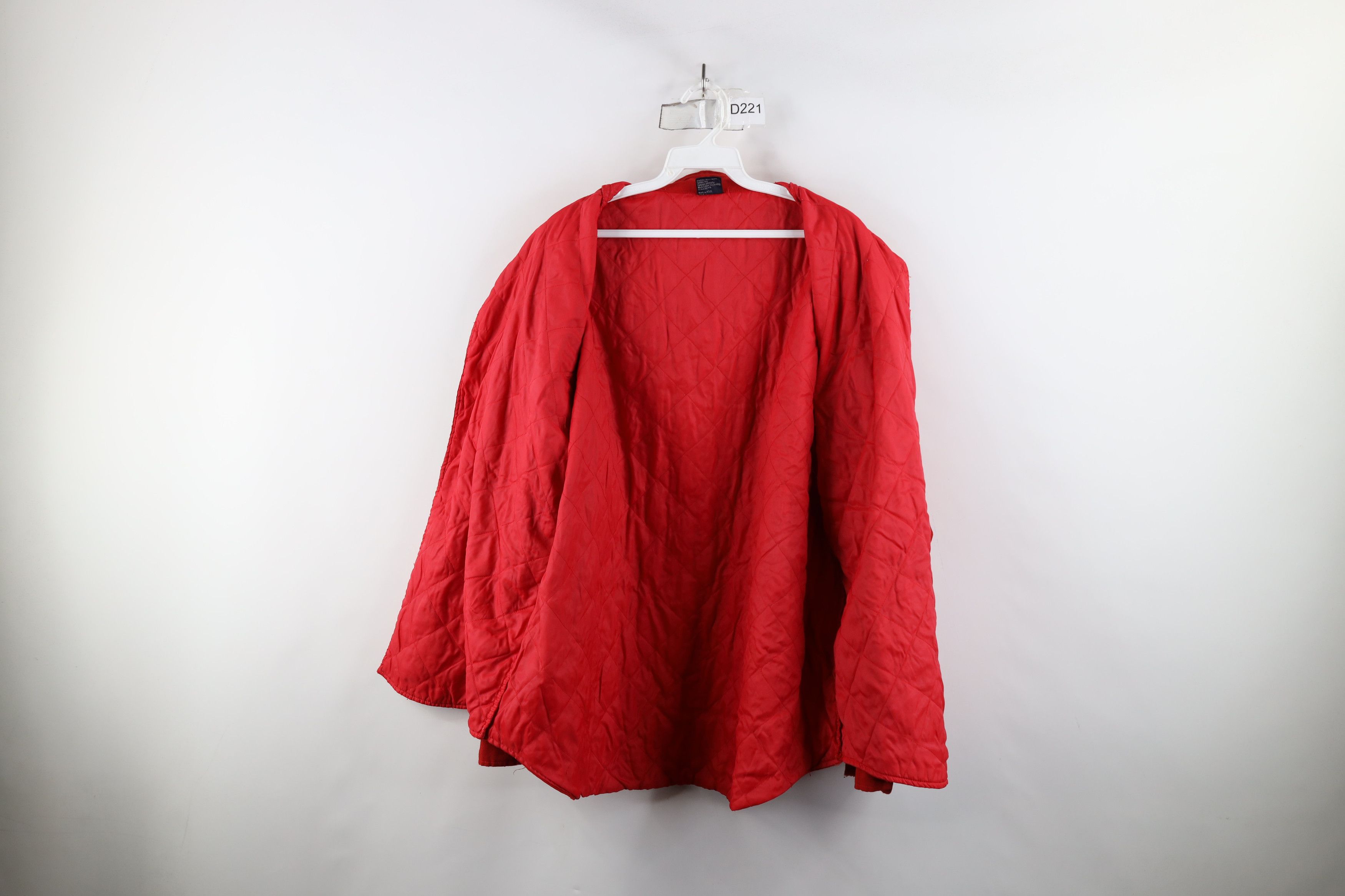 Vintage Vintage 70s Streetwear Quilted Button Shirt Jacket Red USA Size US L / EU 52-54 / 3 - 11 Thumbnail