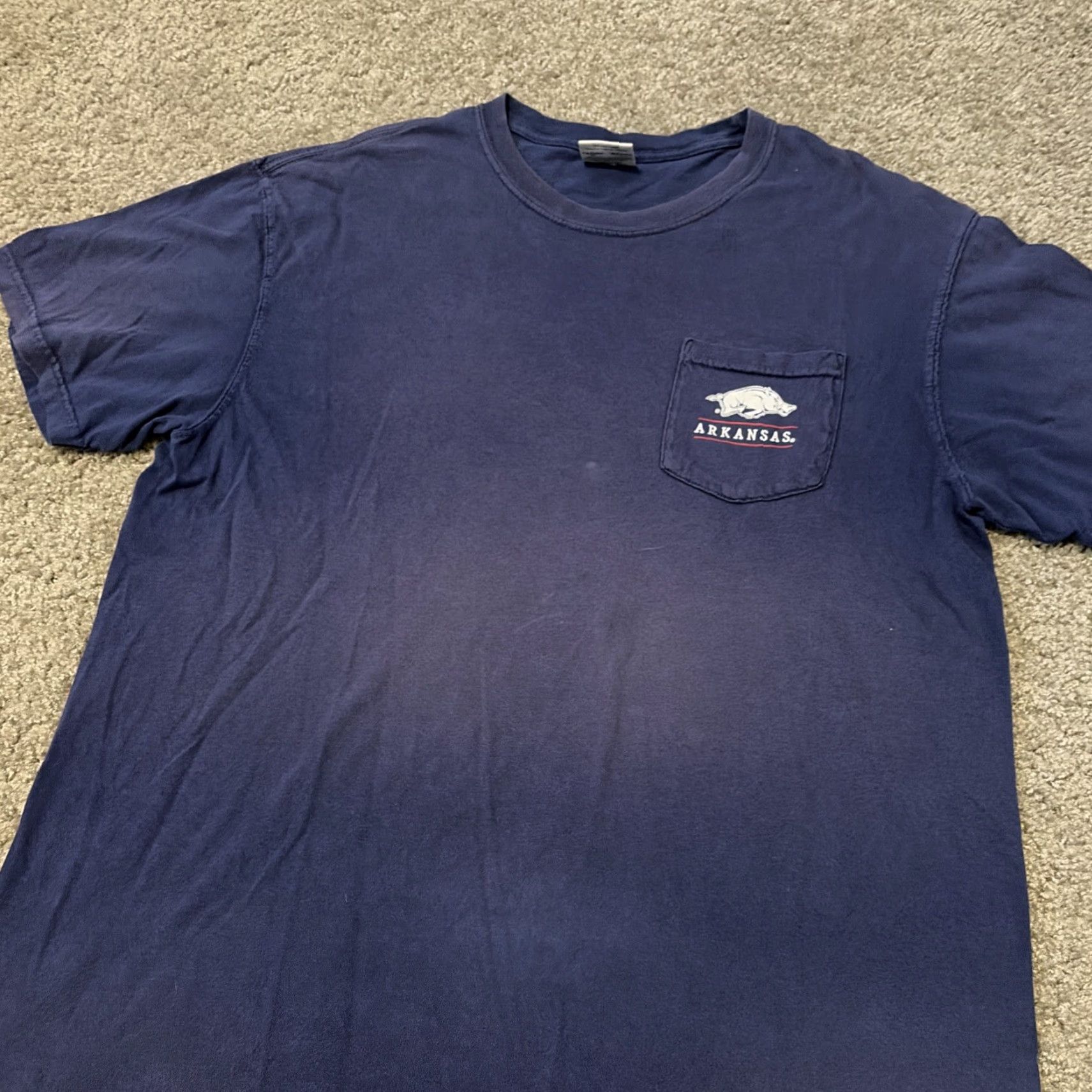 Comfort Colors Comfort Colors T-Shirt Men Large Navy Blue University Razorbacks NCAA Size US L / EU 52-54 / 3 - 5 Thumbnail
