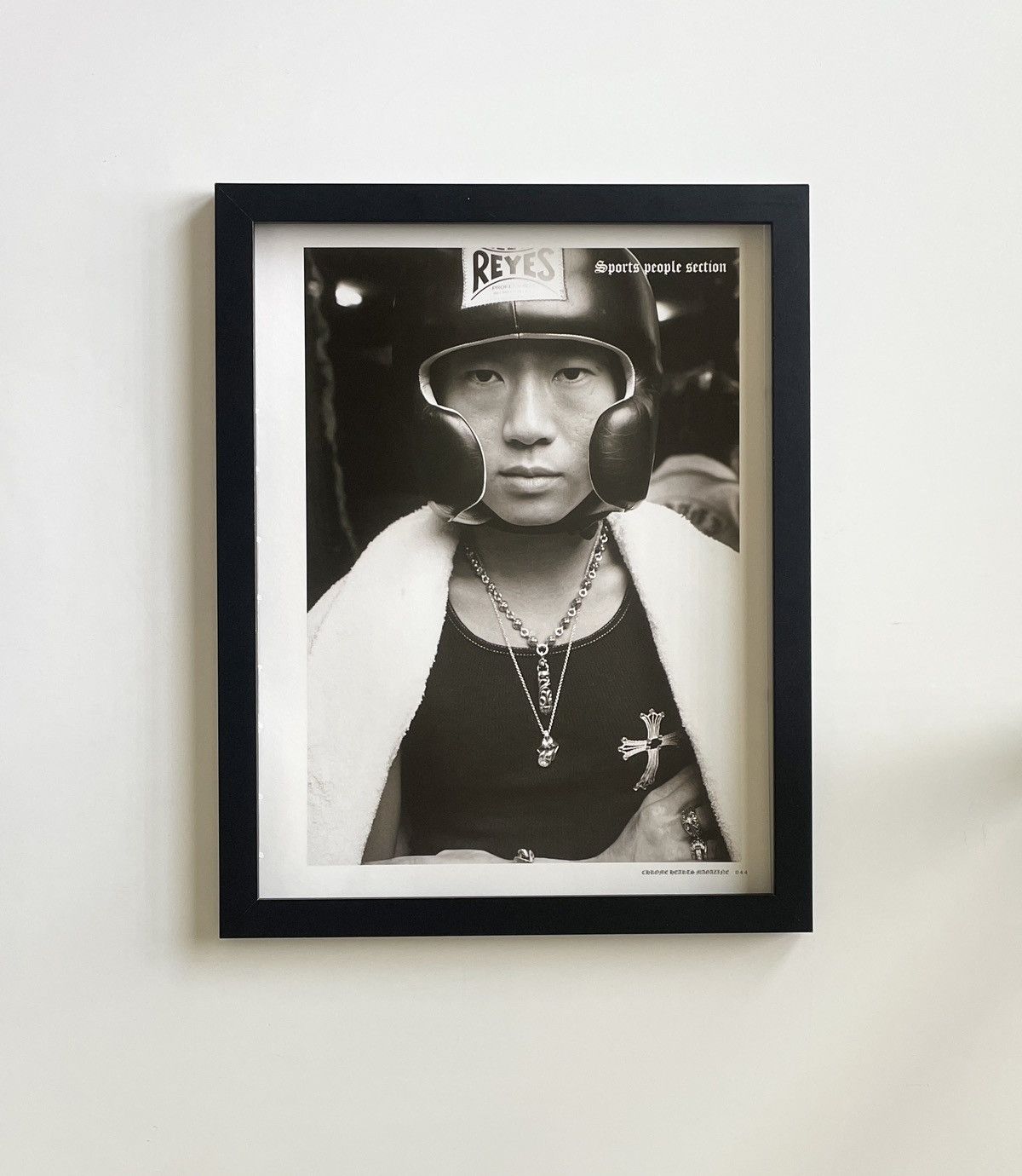 Chrome Hearts × Vintage Chrome Hearts black/white boxer photo Poster framed 9x11 Size ONE SIZE - 1 Thumbnail