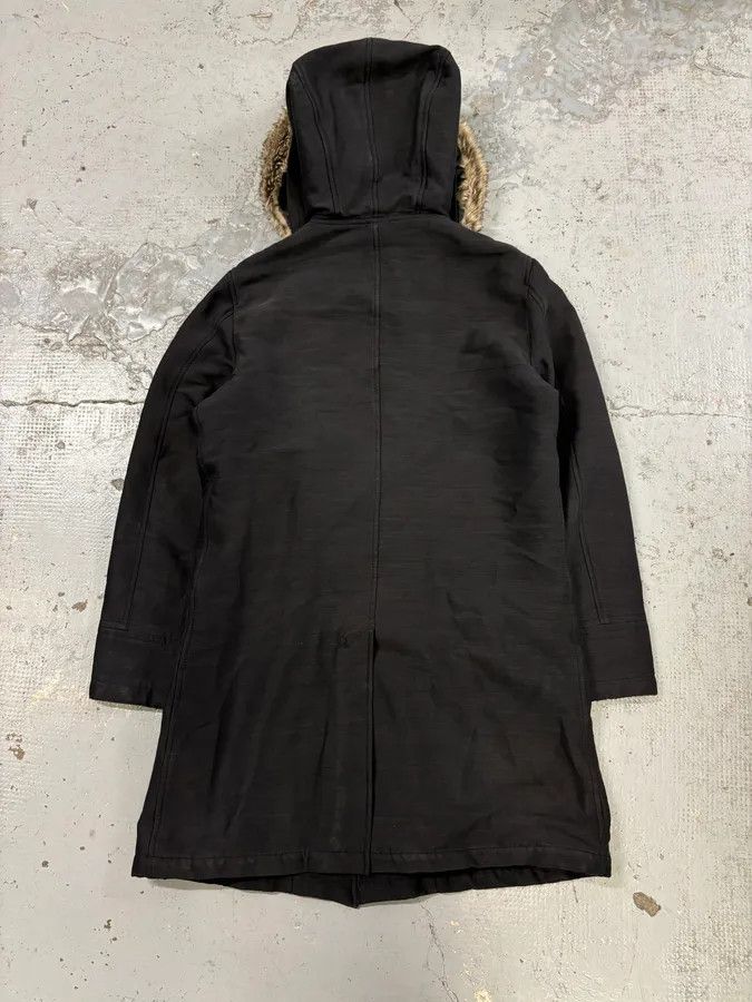 Emporio Armani AW2013 Emporio Armani Hooded Long Black Jacket Size US S / EU 44-46 / 1 - 6 Thumbnail