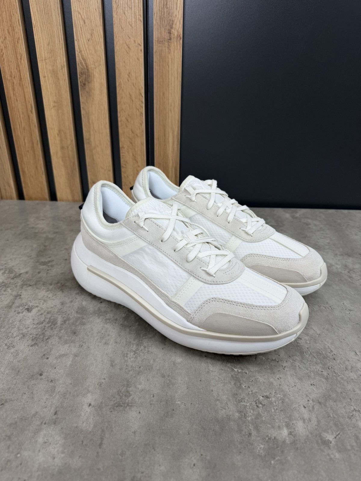Y-3 Adidas Y-3 Yohji Yamamoto Ajatu Run Off White Sneakers Size US 10 / EU 43 - 6 Thumbnail