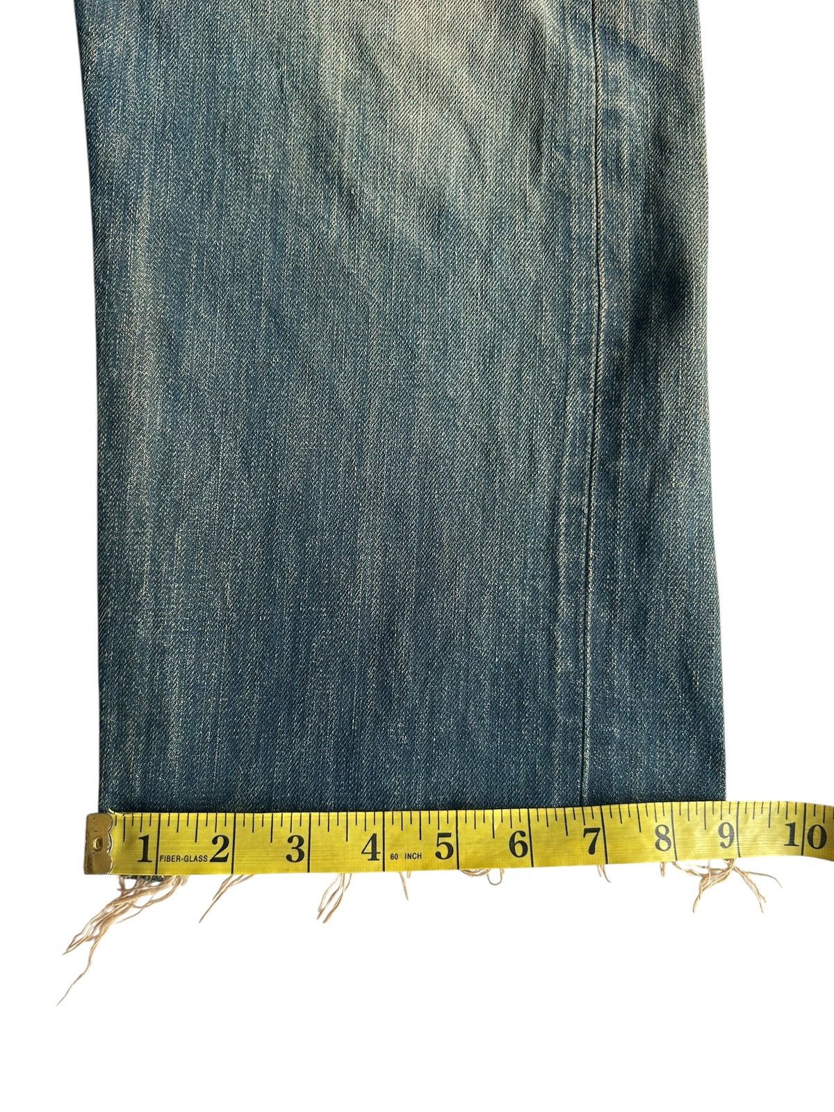 Kapital Thrashed Vintage Sugar Cane Selvedge Denim Jeans Grunge Size US 34 / EU 50 - 25 Thumbnail
