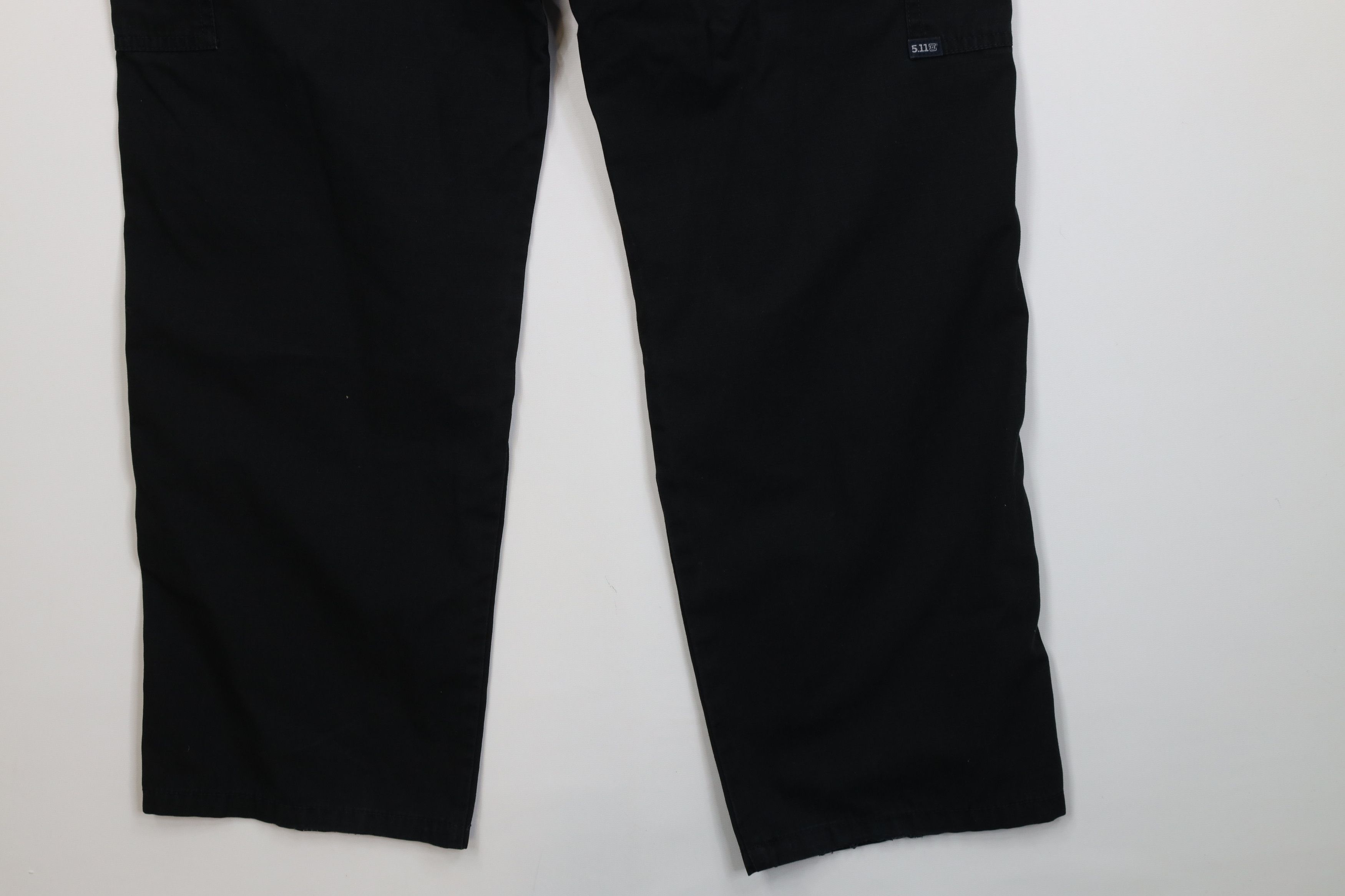 Vintage 5.11 Tactical Series Ripstop Taclite Pro Cargo Pants Black Size US 32 / EU 48 - 13 Thumbnail