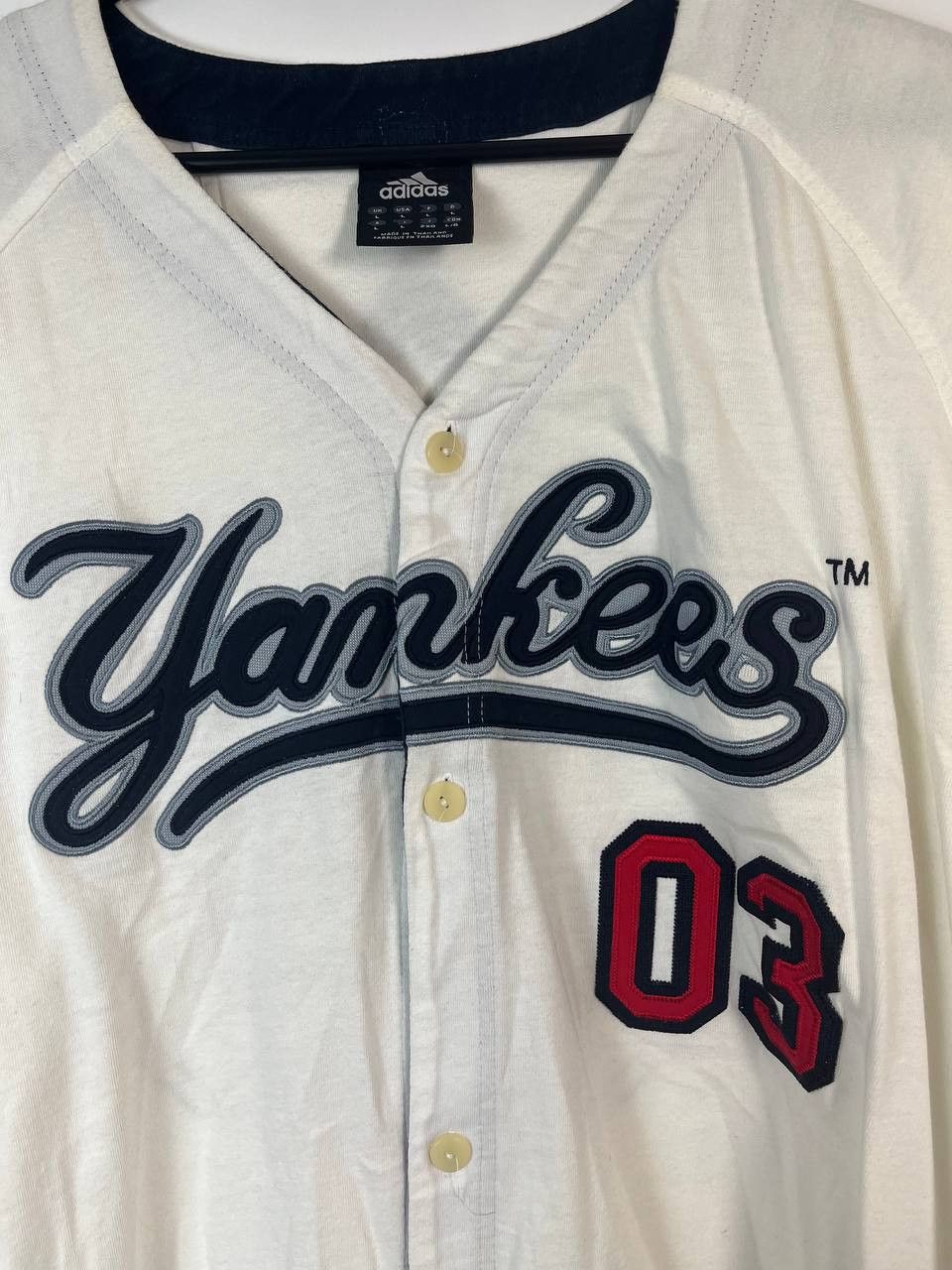 Adidas NEW YORK YANKEES 2002 BASEBALL JERSEY ADIDAS VINTAGE SIZE L Size US L / EU 52-54 / 3 - 2 Thumbnail