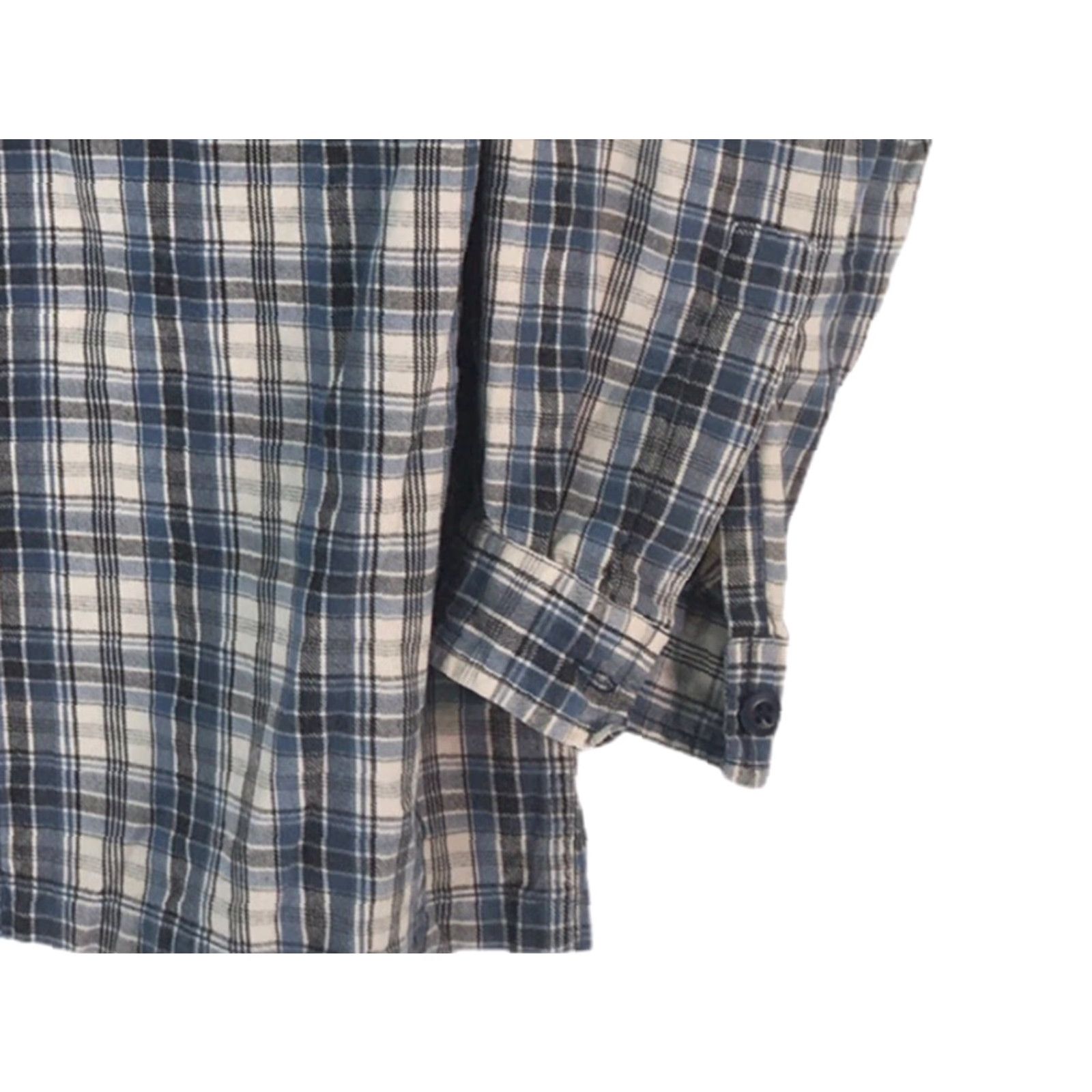 Dockers VINTAGE Dockers Mens Button Front Shirt Blue White Plaid Long Sleeve Pocket Cotton L Size US L / EU 52-54 / 3 - 4 Thumbnail