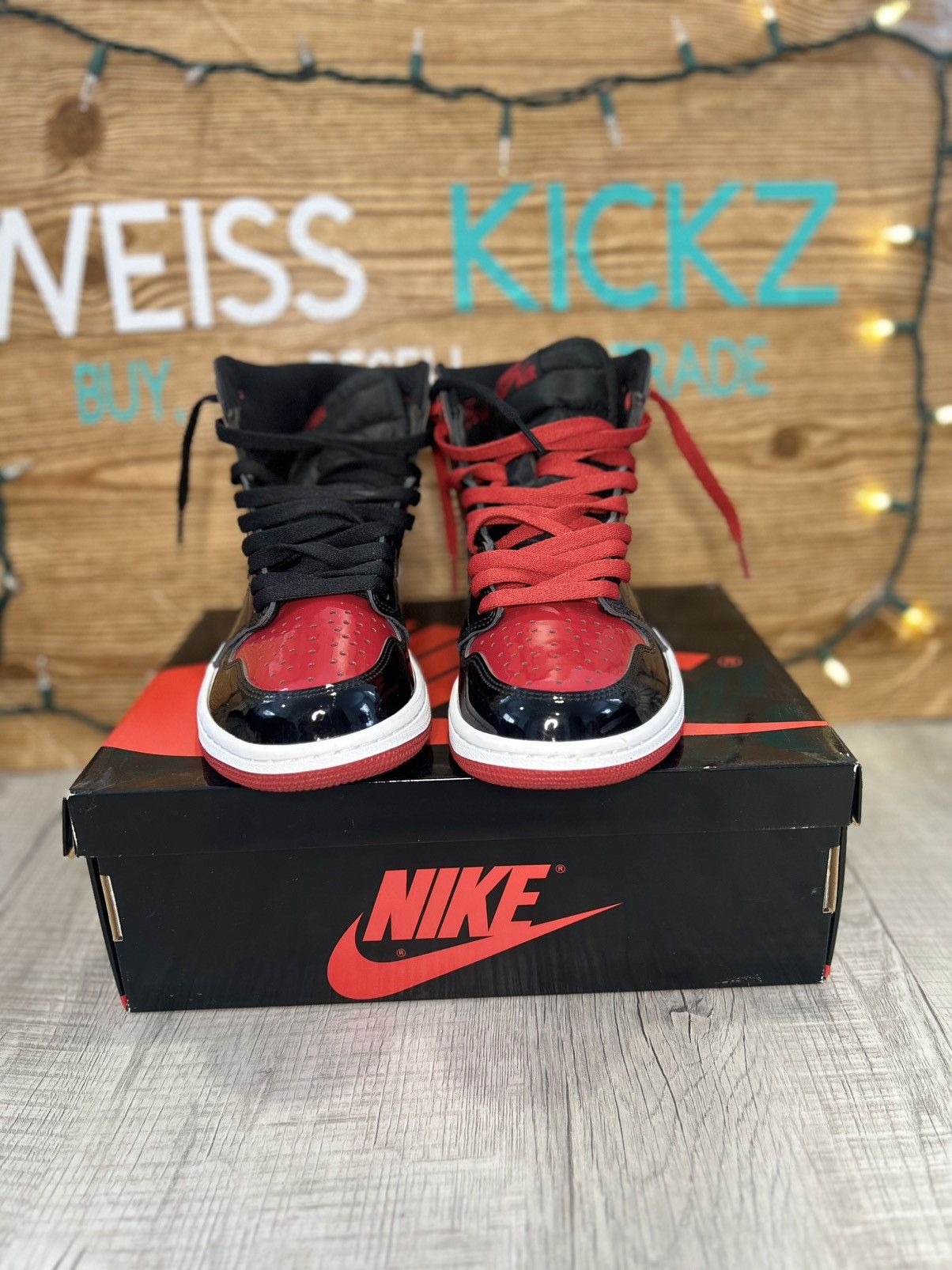 Jordan Brand Jordan 1 patent bred Size US 8.5 / EU 41-42 - 3 Thumbnail