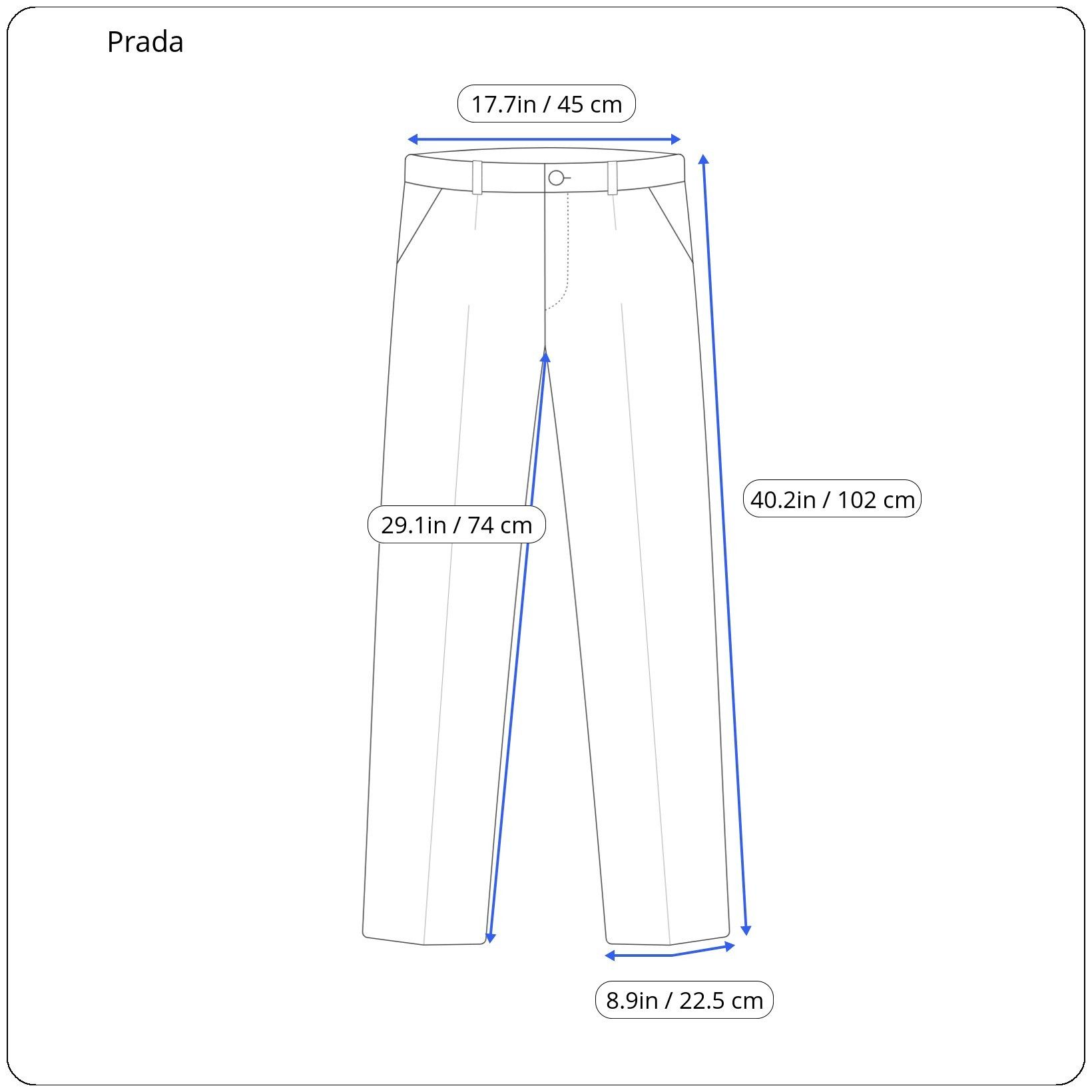 Prada ⚡️QUICK SALE⚡️Prada Navy Pants Trousers Size US 36 / EU 52 - 8 Thumbnail
