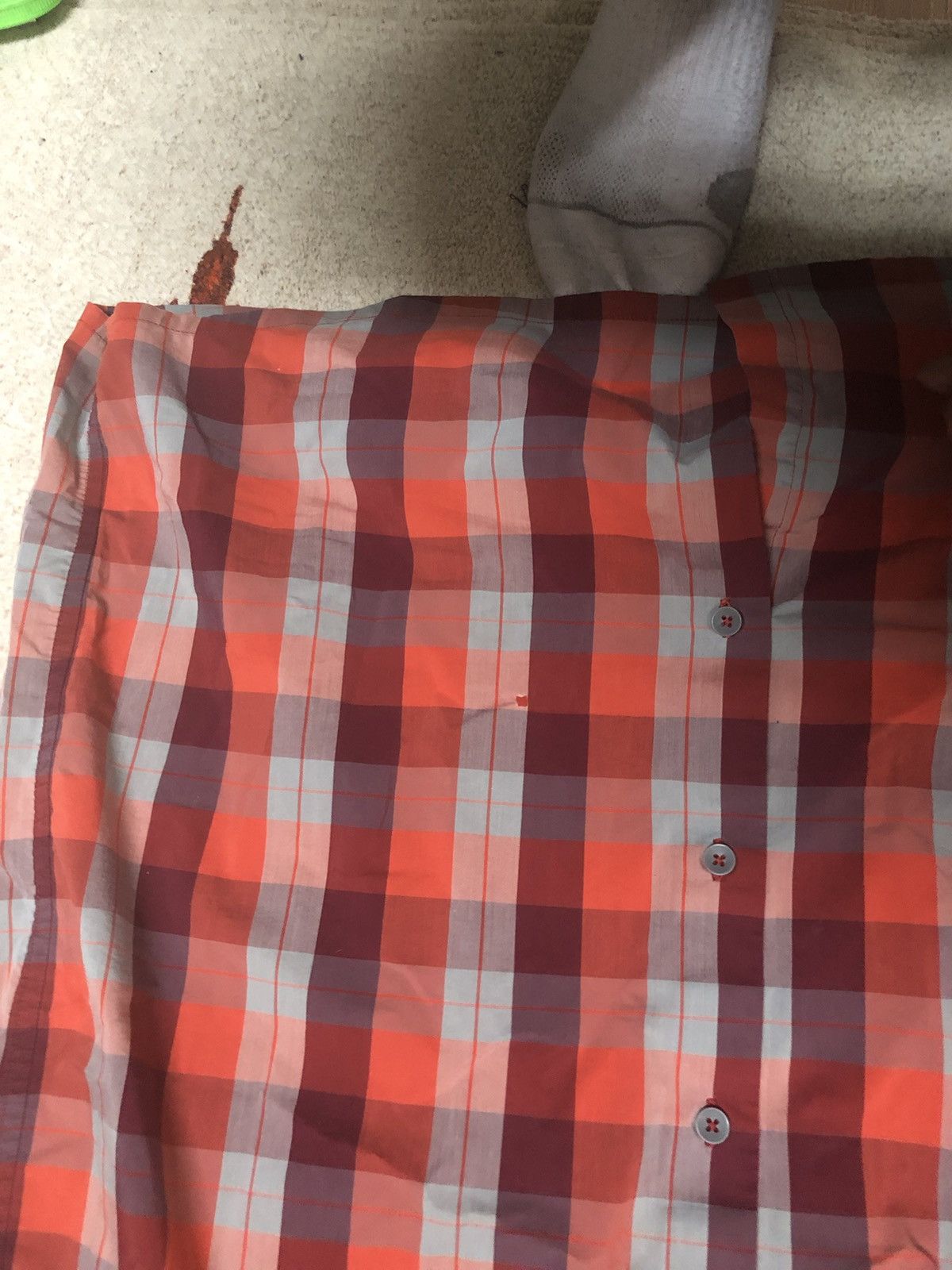 Arc'teryx Arcteryx Plaid Checkered Short Sleeve Button Up Shirt Maroon Size US L / EU 52-54 / 3 - 5 Thumbnail