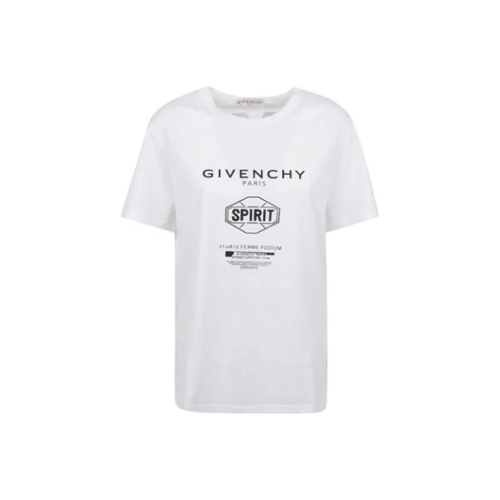 Givenchy Givenchy SS20 Logo White Short Sleeve T-Shirt Size L / US 10 / IT 46 - 1 Thumbnail