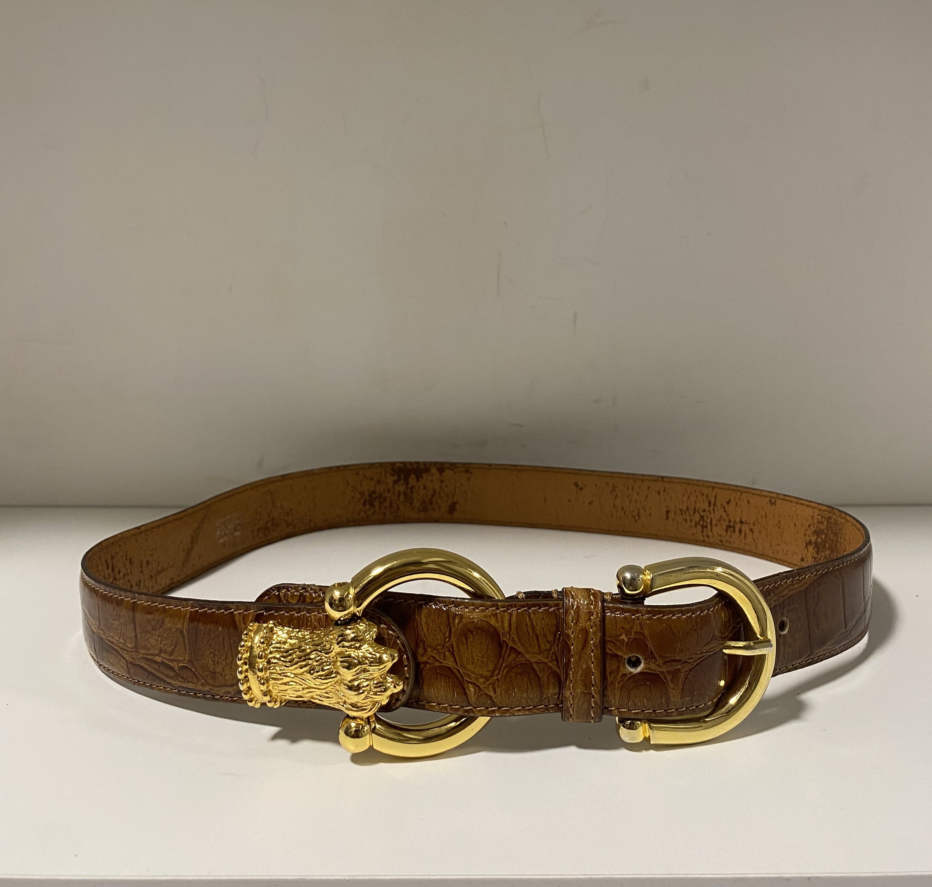 Vintage RARE Vintage Gianfranco Ferre panther paw belt | Grailed