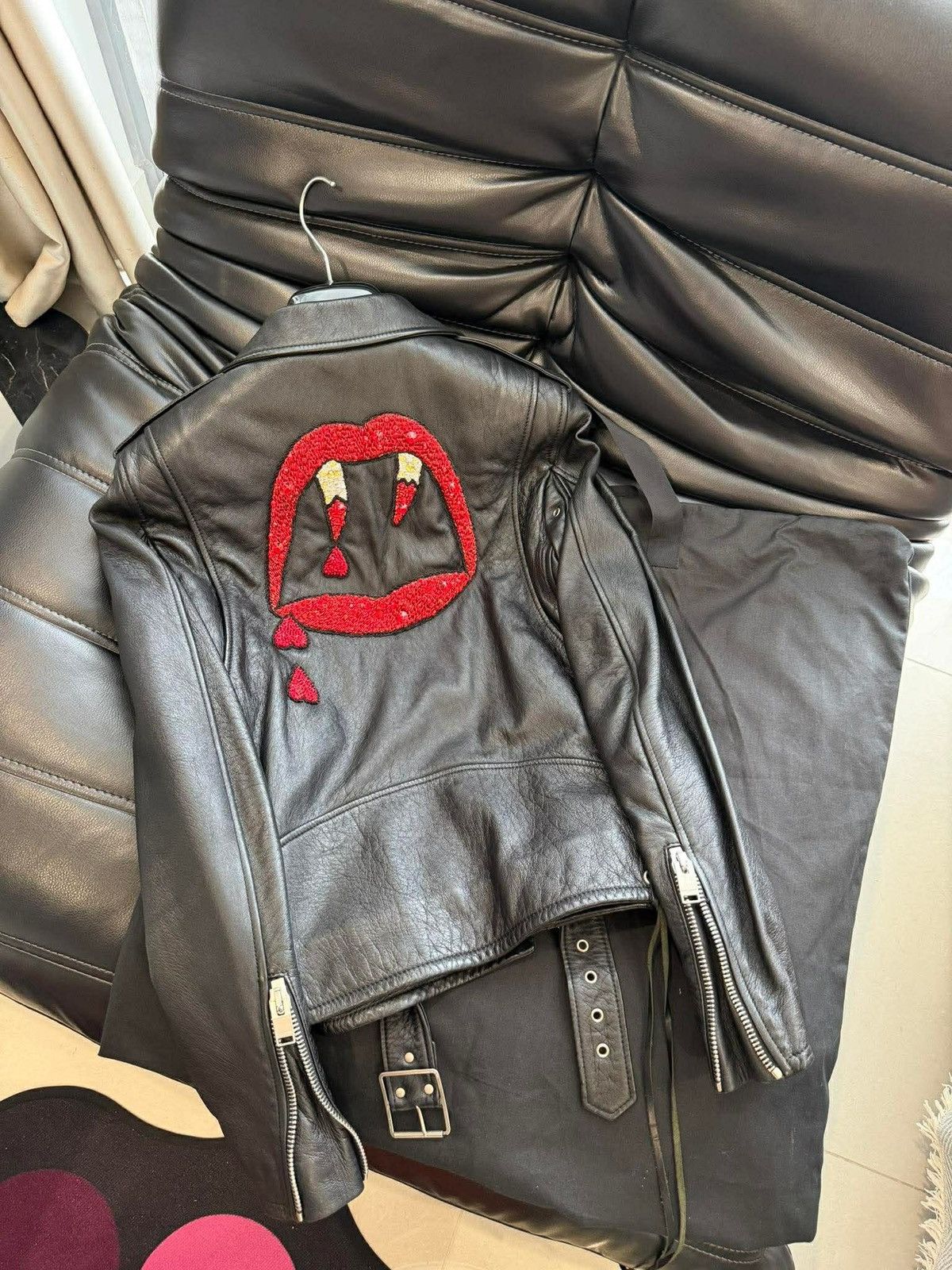 激レアSAINT LAURENT Blood Luster 46サイズ RUNWAY SS14 SAINT LAURENT BLOOD LUSTER BOMBER JACKET - SIZE 46