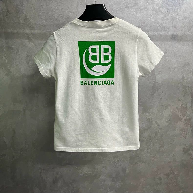 Balenciaga Balenciaga White logo monogram printed casual short sleeve Size US S / EU 44-46 / 1 - 5 Thumbnail
