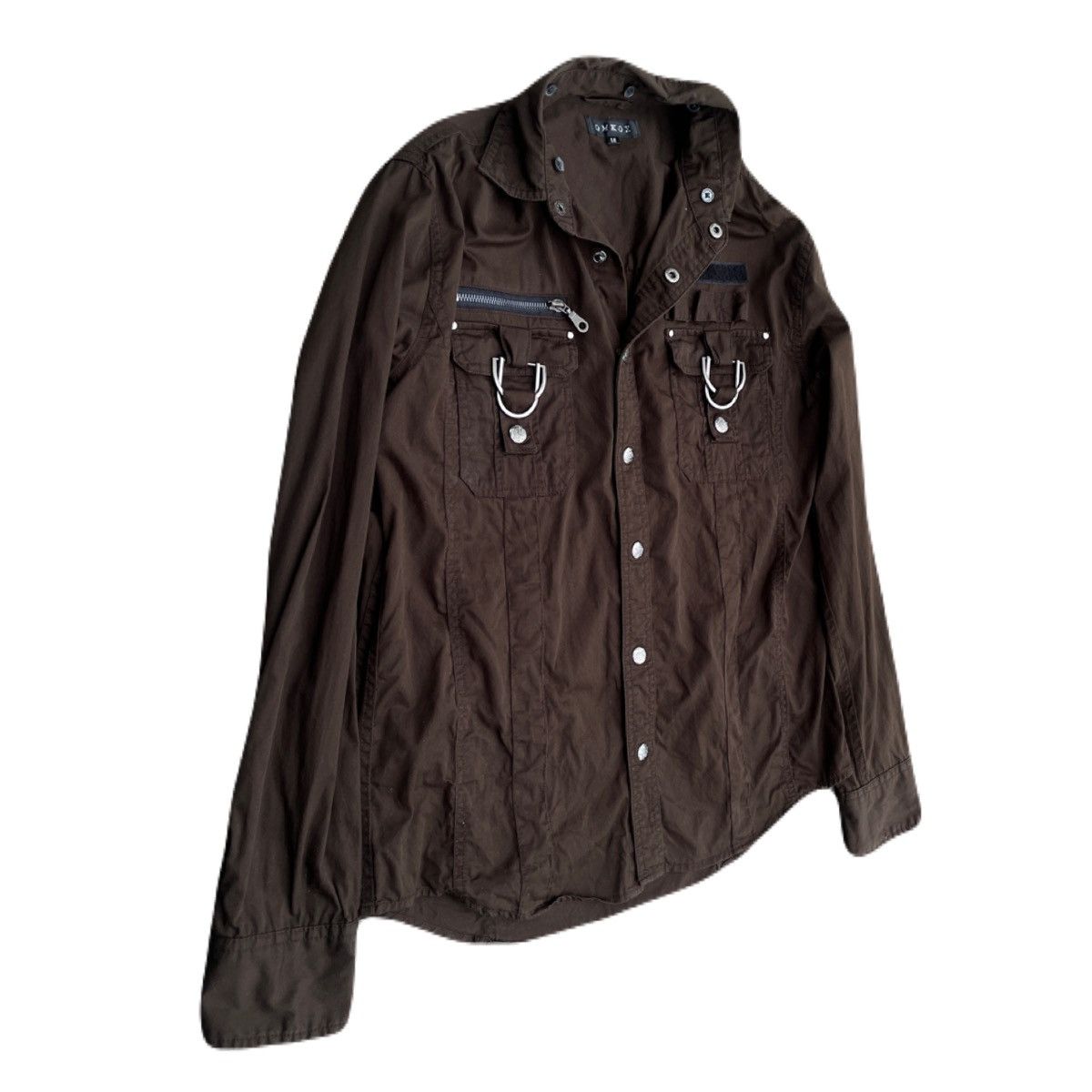If Six Was Nine 2000s Japanese archive Ring Gimmic Button Shirts Vkei Size US M / EU 48-50 / 2 - 3 Thumbnail