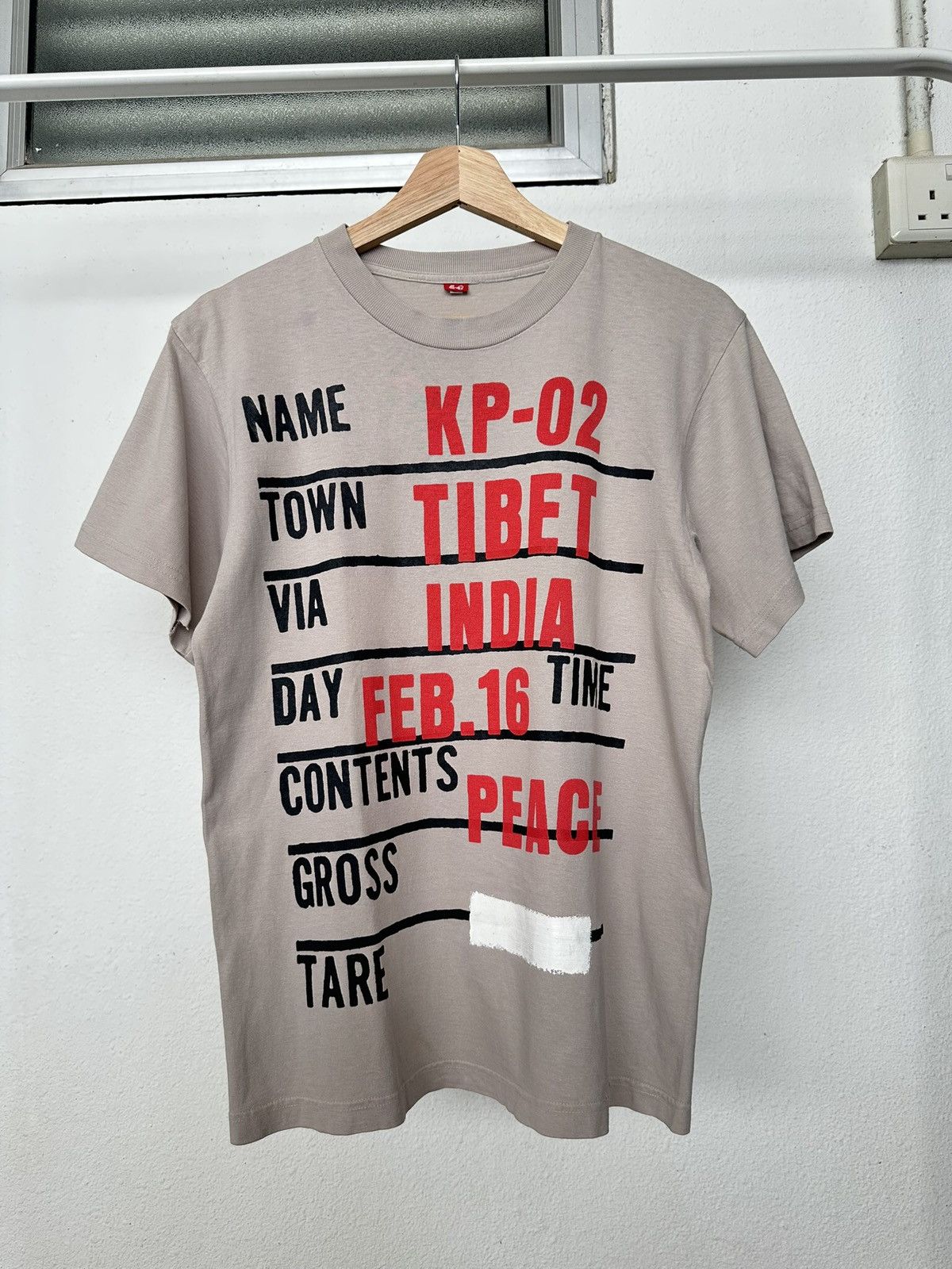 Kapital 00's Kapital '' Peace '' tee Size US S / EU 44-46 / 1 - 4 Thumbnail