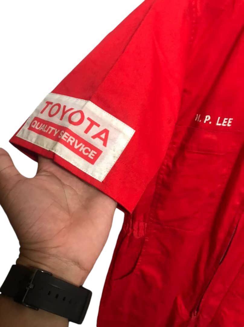 Japanese Brand × Sports Specialties × Vintage Vintage 90's Toyota Coverall Overall Japanese Racing Size US M / EU 48-50 / 2 - 4 Thumbnail