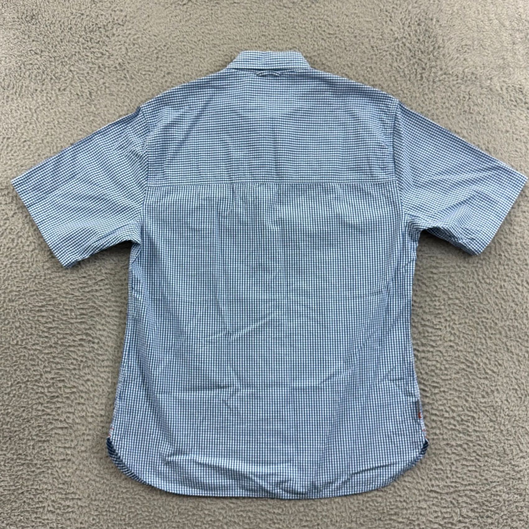 Vintage Simms Mens Medium Blue Plaid Short Sleeve Button-Up Casual Shirt Outdoors Fishing Size US M / EU 48-50 / 2 - 6 Thumbnail