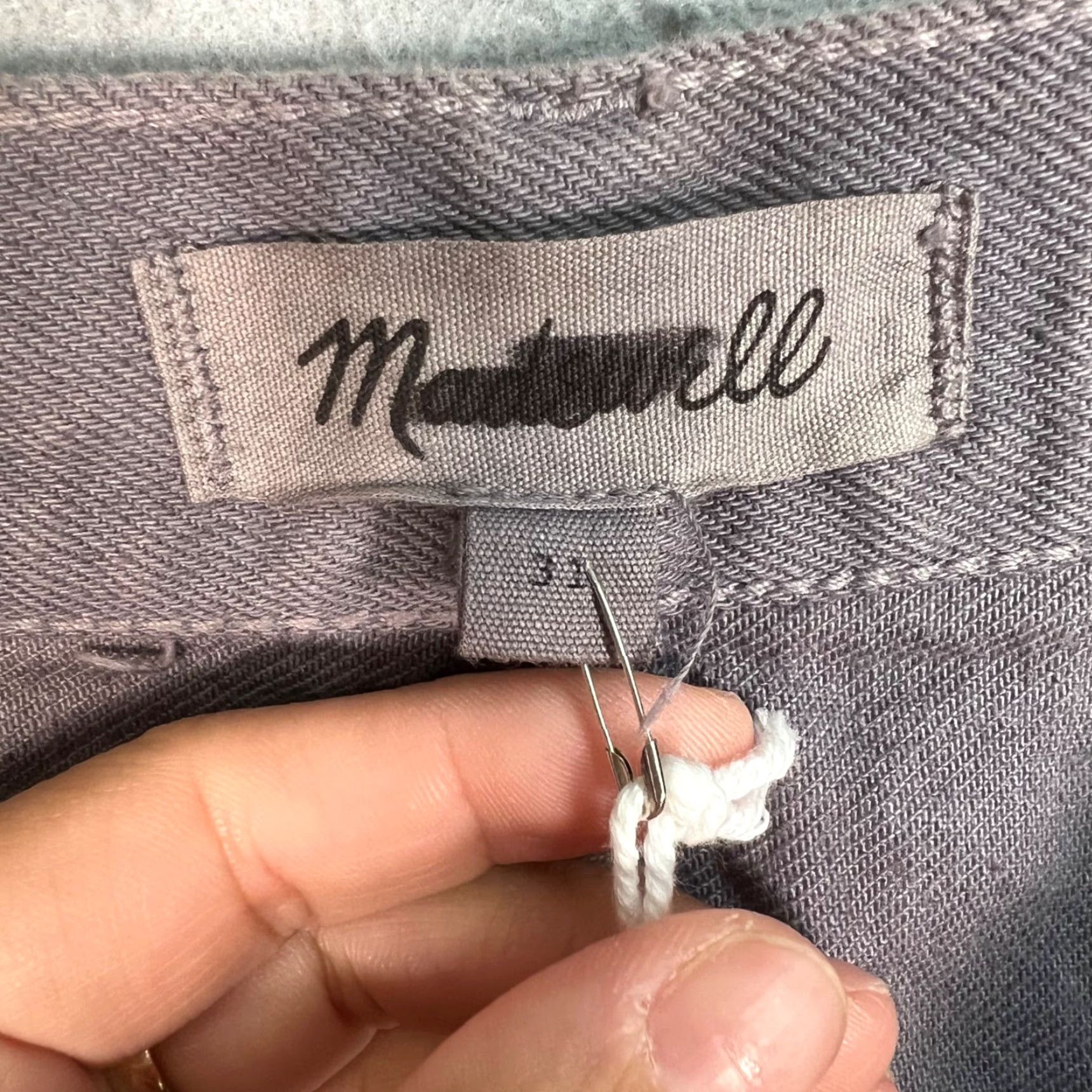 Madewell VINTAGE Madewell Womens Purple Mini Skirt 31 Cotton Lyocell Hemp Blend Skirt Womens Adult 31 Purple Mini Size 24" / US 00 / IT 34 - 3 Thumbnail
