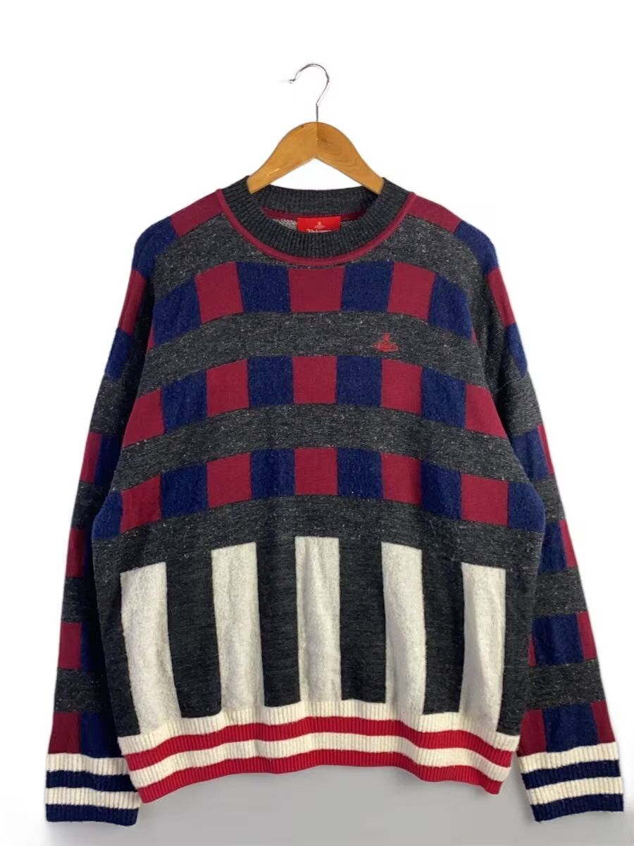 Vivienne Westwood Striped Pattern Orb Wool Knit Sweater Size US L / EU 52-54 / 3 - 1 Thumbnail