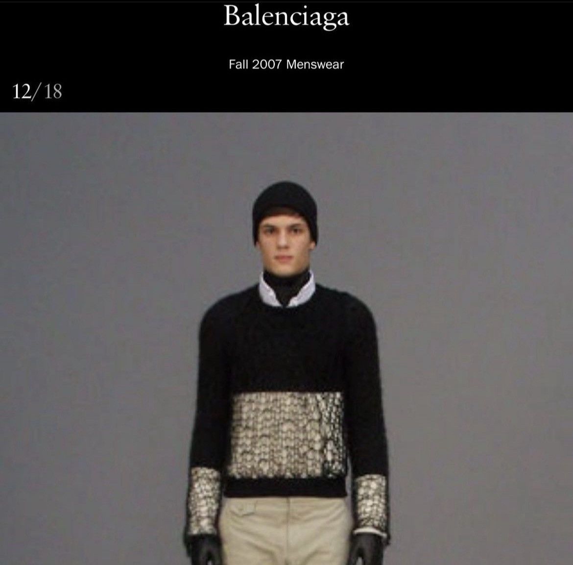 Balenciaga FW07 Runway Layered Mohair Web Knit Size US M / EU 48-50 / 2 - 2 Thumbnail