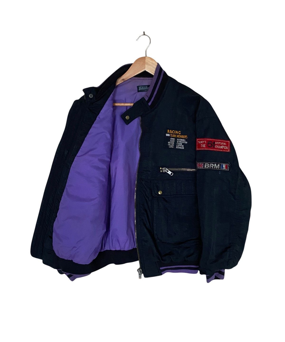Vintage Vintage Racing Brand Take Aspa Bomber Jacket 1990s Size US M / EU 48-50 / 2 - 3 Thumbnail
