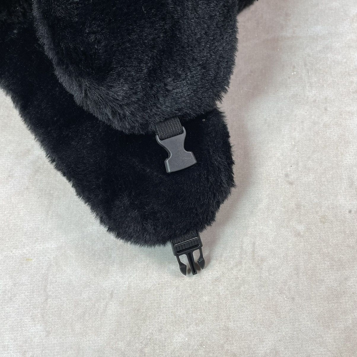 If Six Was Nine Y2K Fur Faux Fuzzy Trapper Mohair Black Ushanka Hat Size ONE SIZE - 5 Thumbnail