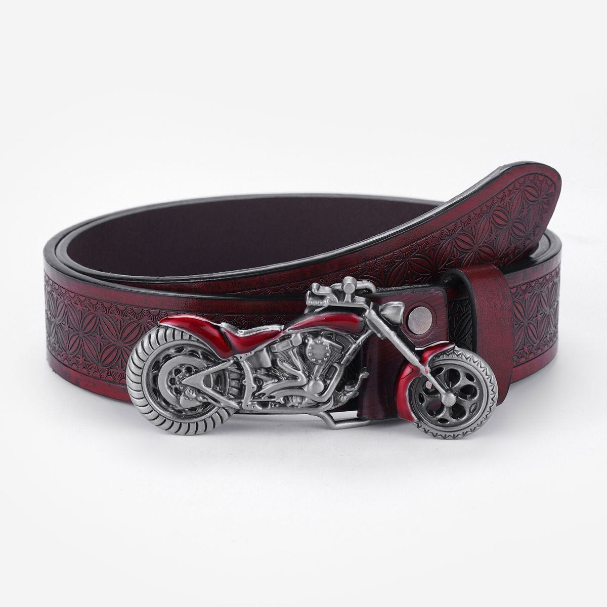 Designer Motorcycle Vintage Belt Riveted Belts Menswear Accessories Size ONE SIZE - 2 Thumbnail