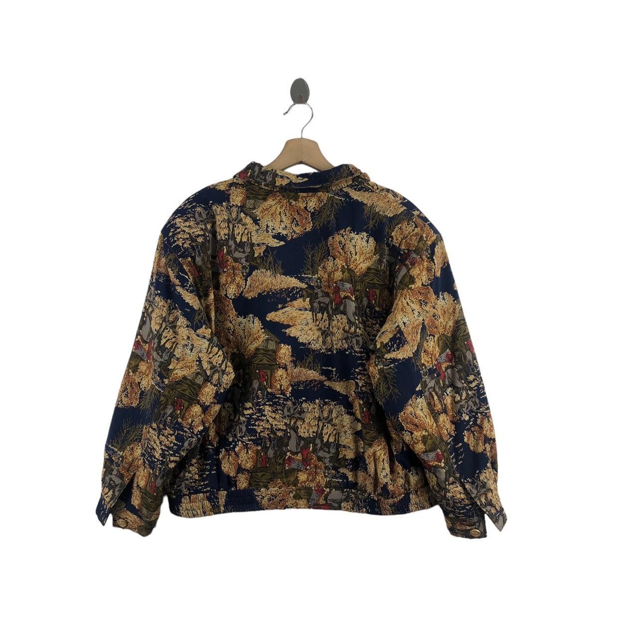 Other Vintage ELMOREA JAPAN Horse Painting Nature AOP Jacket Size L / US 10 / IT 46 - 2 Thumbnail
