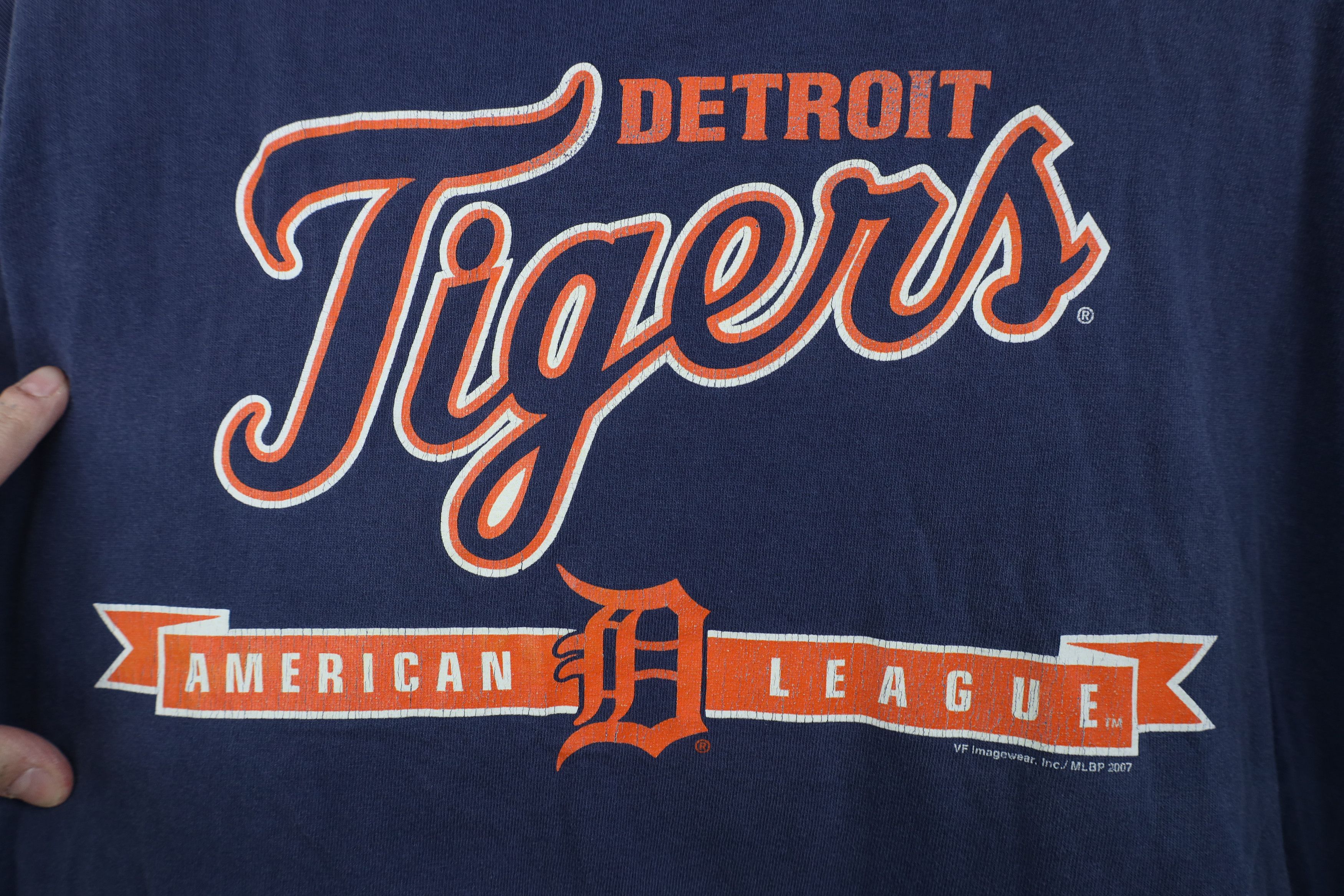 Vintage Vintage Y2K 2007 Tigers Baseball Short Sleeve T-Shirt Size US XL / EU 56 / 4 - 4 Thumbnail