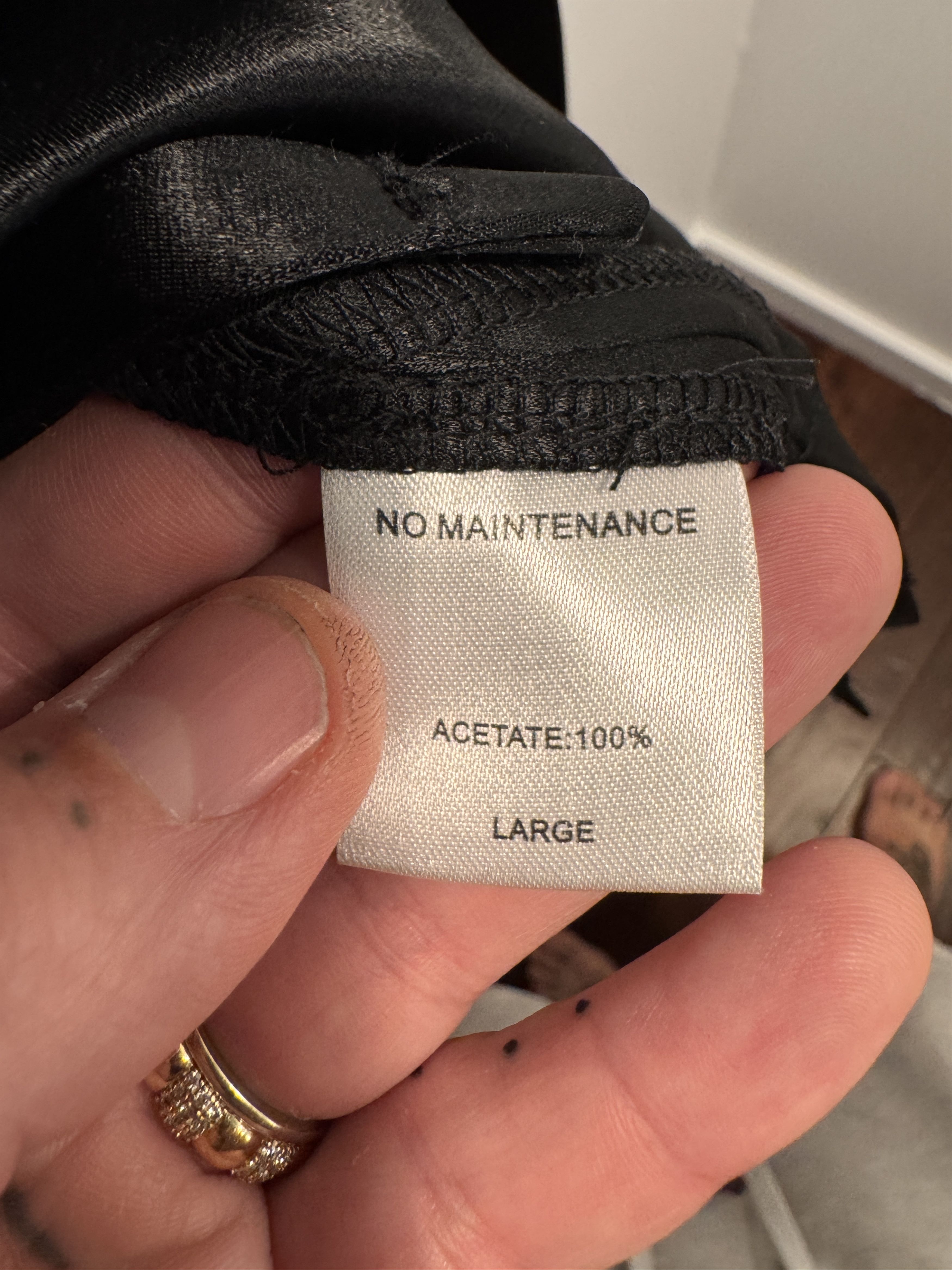 No Maintenance No Maintenance Chain Stich Acetate Shirt Size US L / EU 52-54 / 3 - 6 Thumbnail