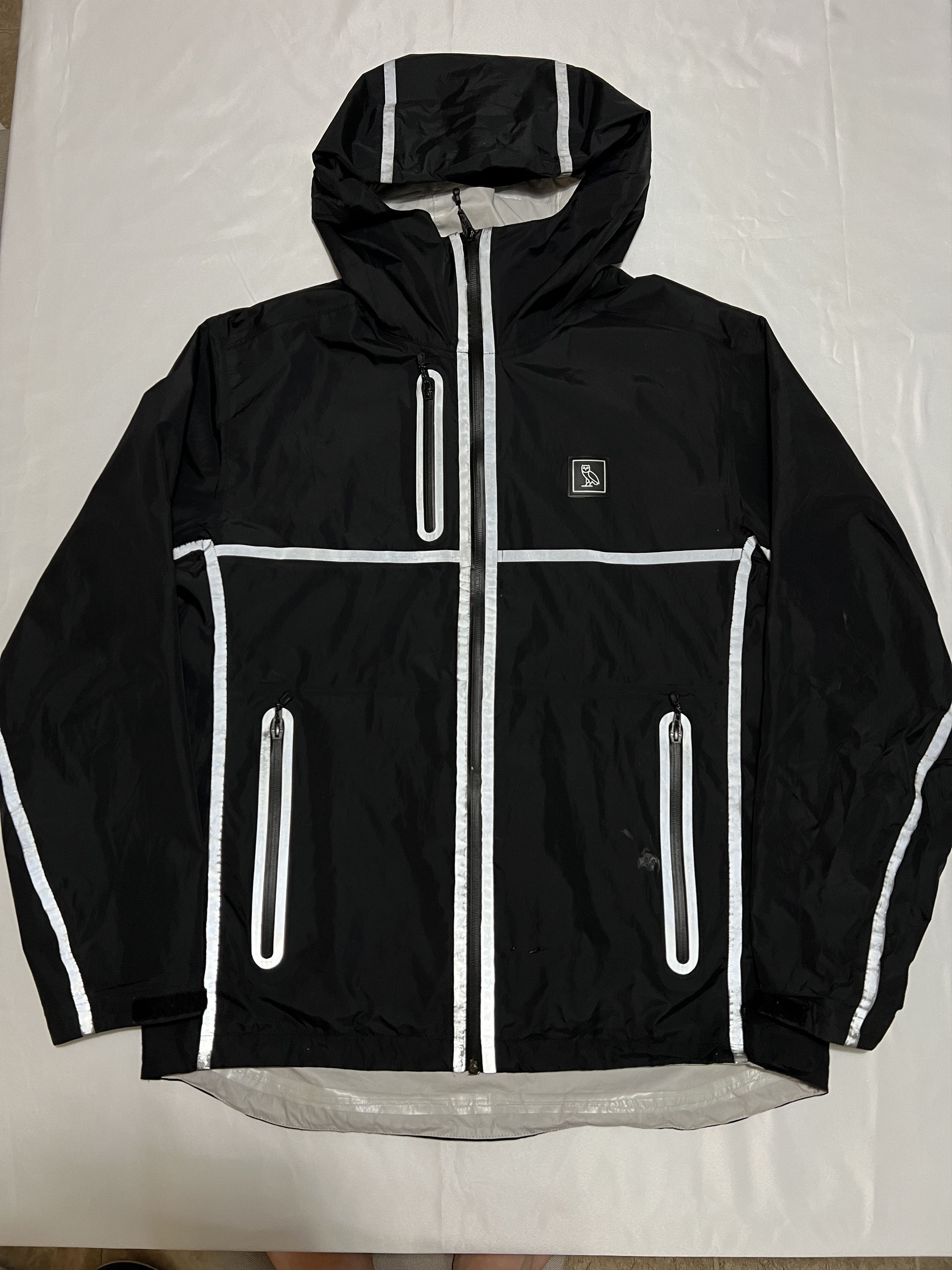 Drake OVO Reflective Taping Rain Shell Black Jacket Size US L / EU 52-54 / 3 - 1 Thumbnail