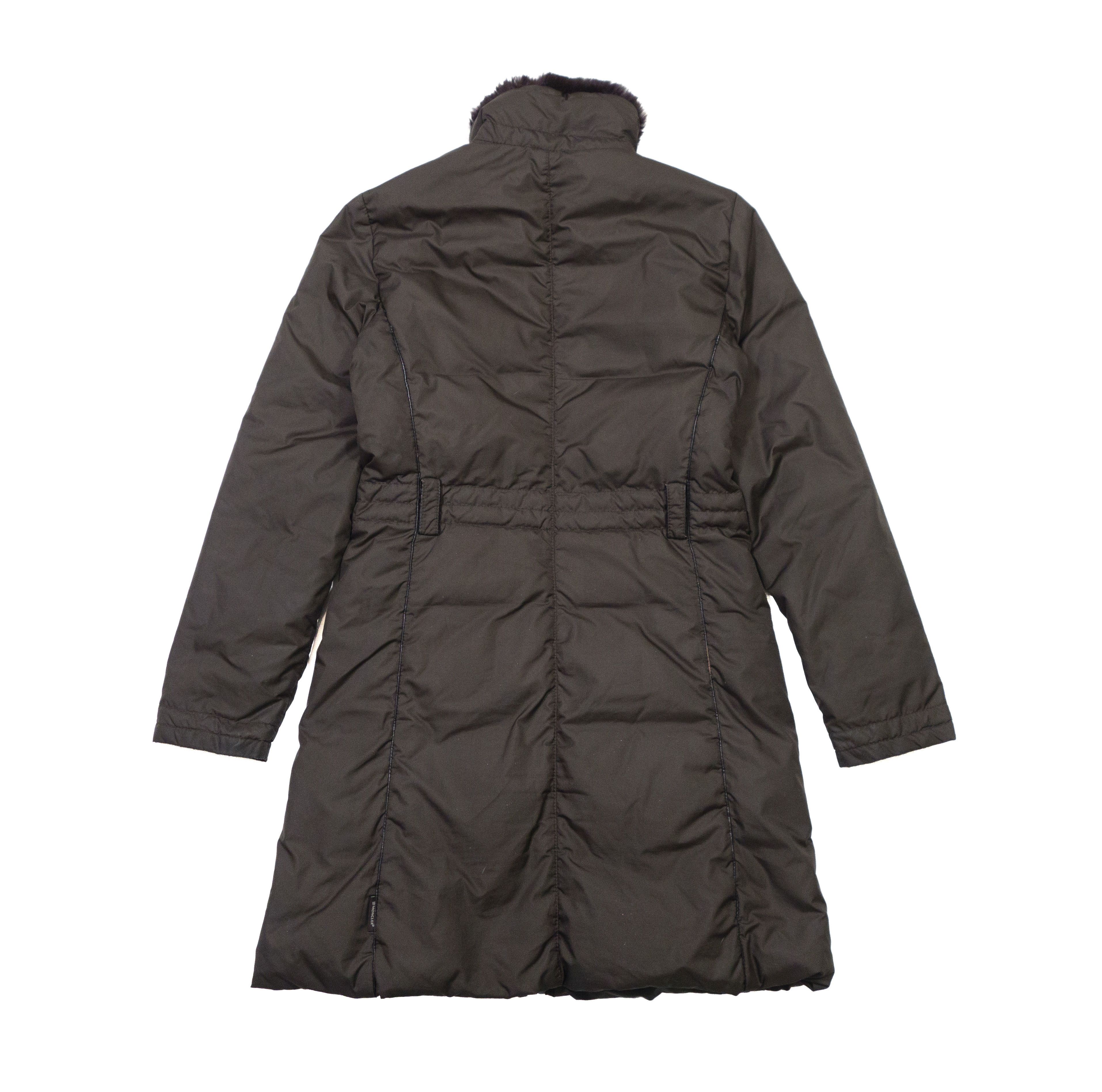 Moncler 00s Long Down Coat High Fur Collar Vintage Size M / US 6-8 / IT 42-44 - 2 Thumbnail