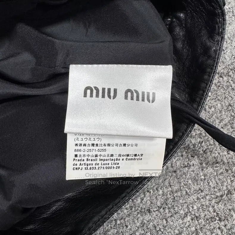 Miu Miu Miu Miu size F36 Side Zip Leather Skirt Size 23" - 6 Thumbnail