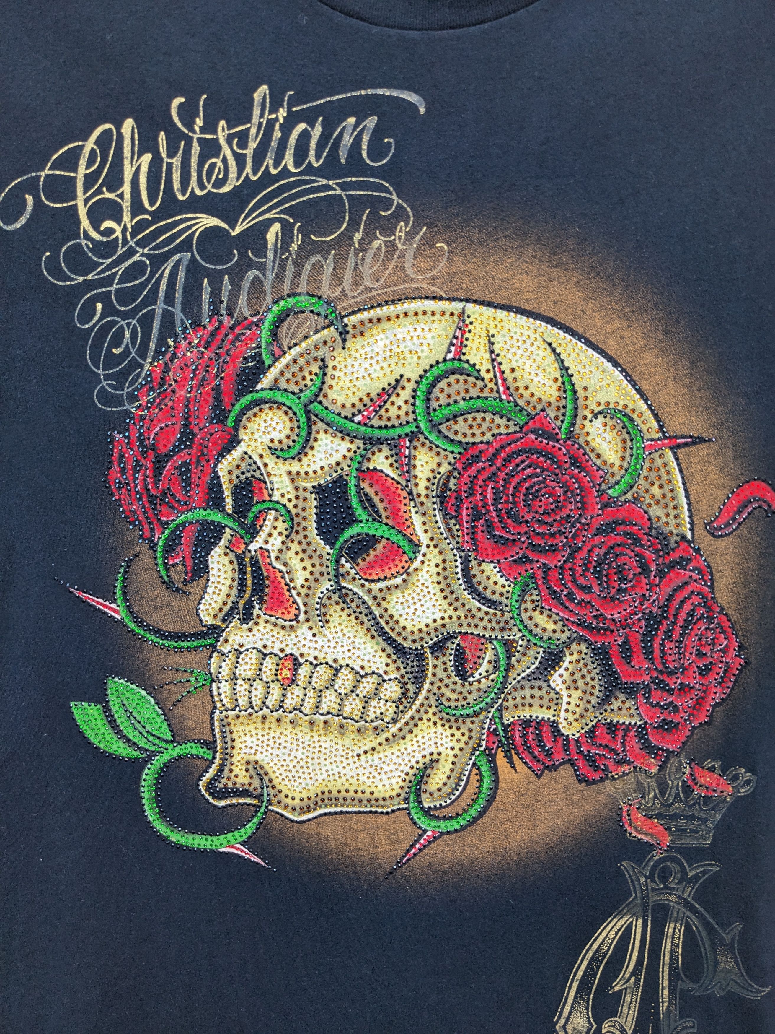Ed Hardy 🔥Y.E.S 2025🔥 ED HARDY CHRISTIAN AUDIGIER PUSHEAD SKULL Size US S / EU 44-46 / 1 - 5 Thumbnail