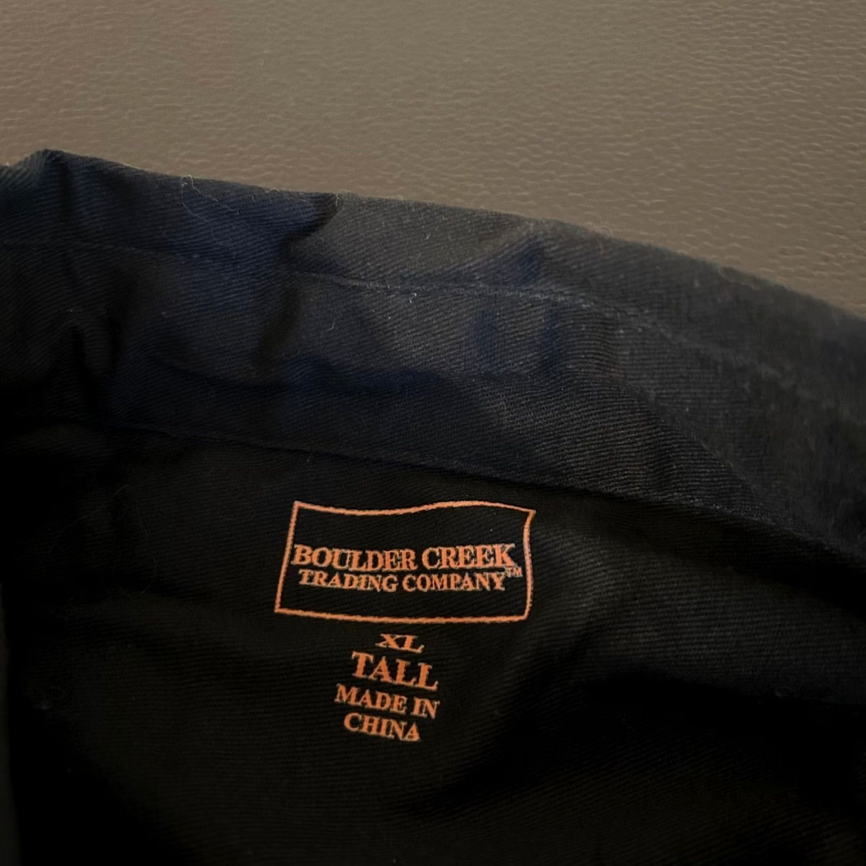 Vintage Boulder Creek Trading Company Button-Up Shirt XL Tall Black Roll Tab Sleeves Chest Pockets Casual Workwear Mens Size US XL / EU 56 / 4 - 2 Thumbnail