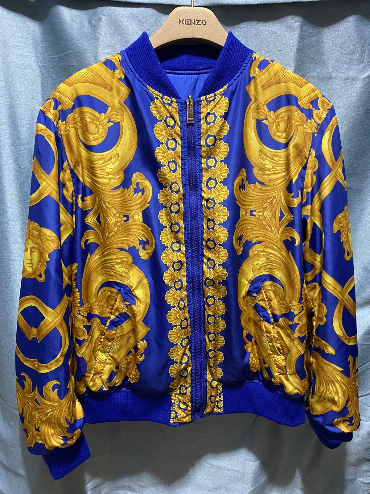 Versace baroque bomber jacket clearance