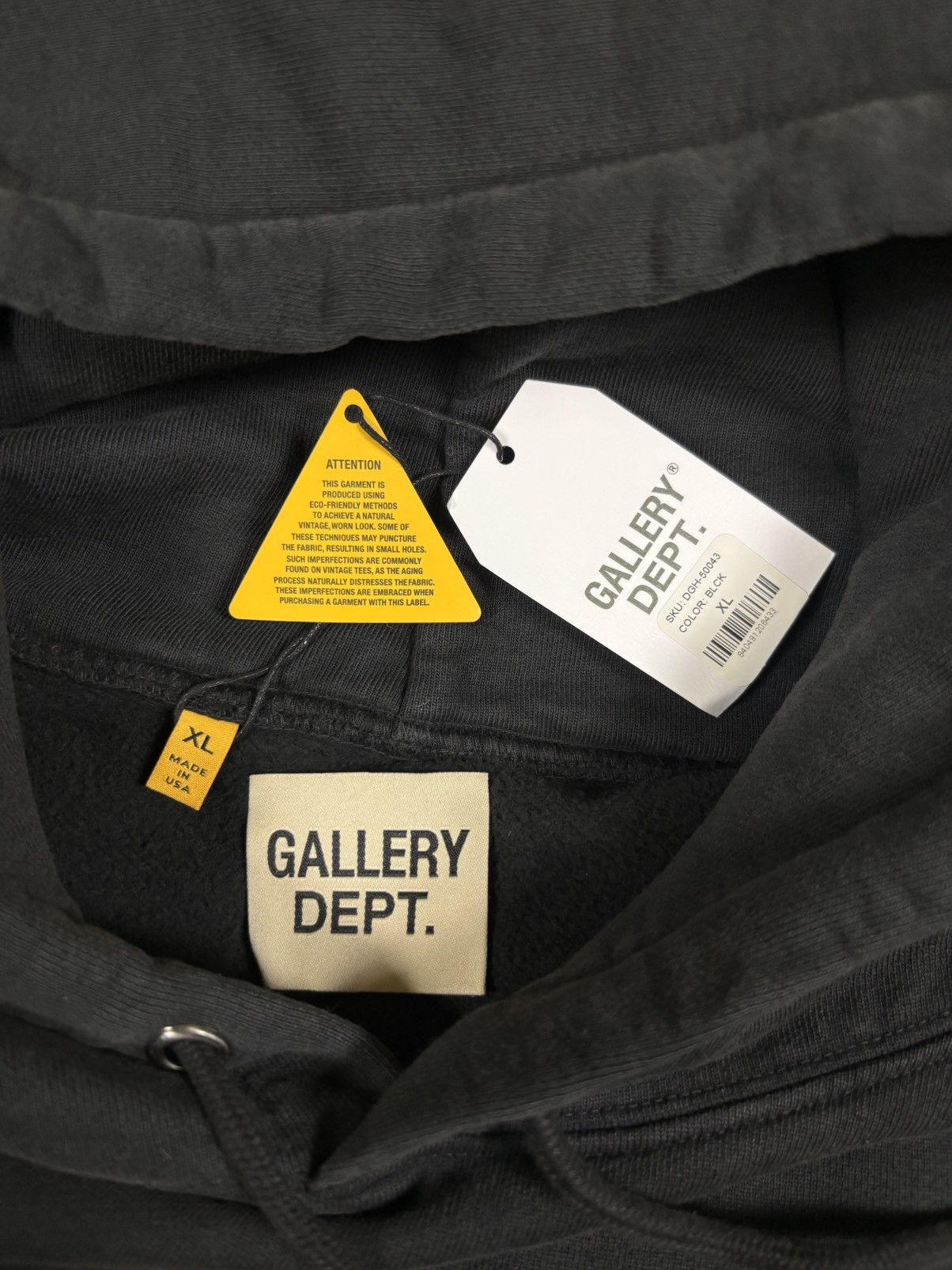 Gallery Dept. Gallery Dept Dept de la Gallery Hoodie, Black Size US XL / EU 56 / 4 - 10 Thumbnail