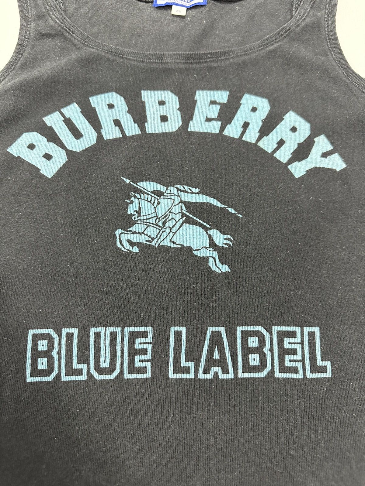 Burberry × Vintage Burberry Blue Label Sleeveless Big Logo Design Size XS / US 0-2 / IT 36-38 - 7 Thumbnail