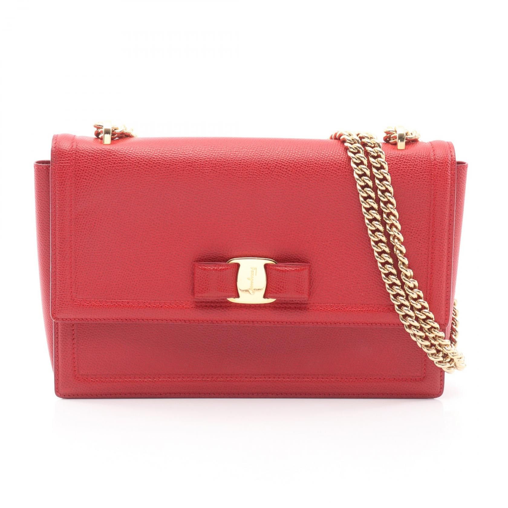 Salvatore Ferragamo Salvatore Ferragamo Salvatore Ferragamo Vara Ribbon Leather Shoulder Bag Leather Shoulder Bag 21G462 DUTY FREE for USA Size ONE SIZE - 1 Thumbnail